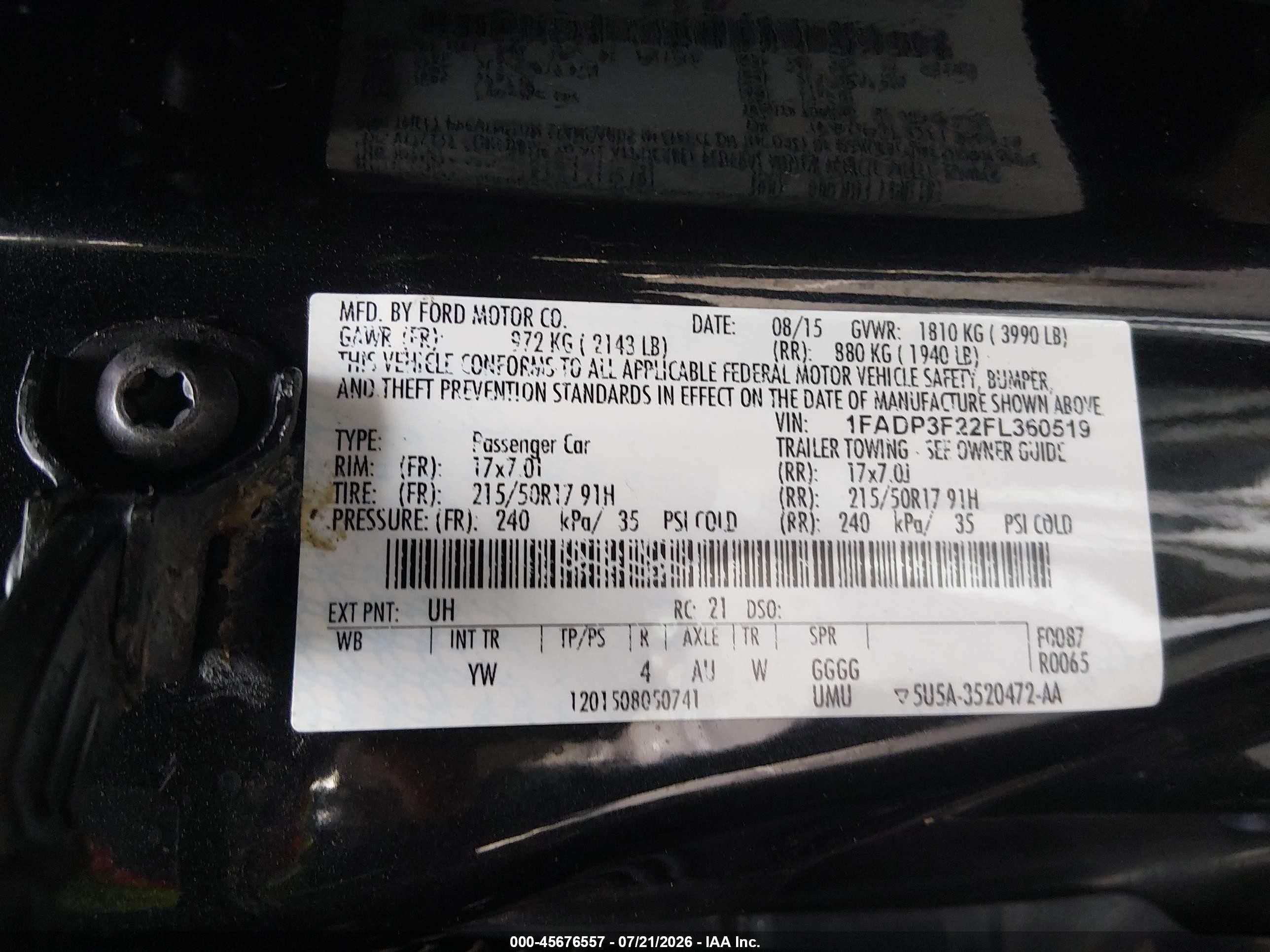 2015 Ford Focus Se Black vin: 1FADP3F22FL360519