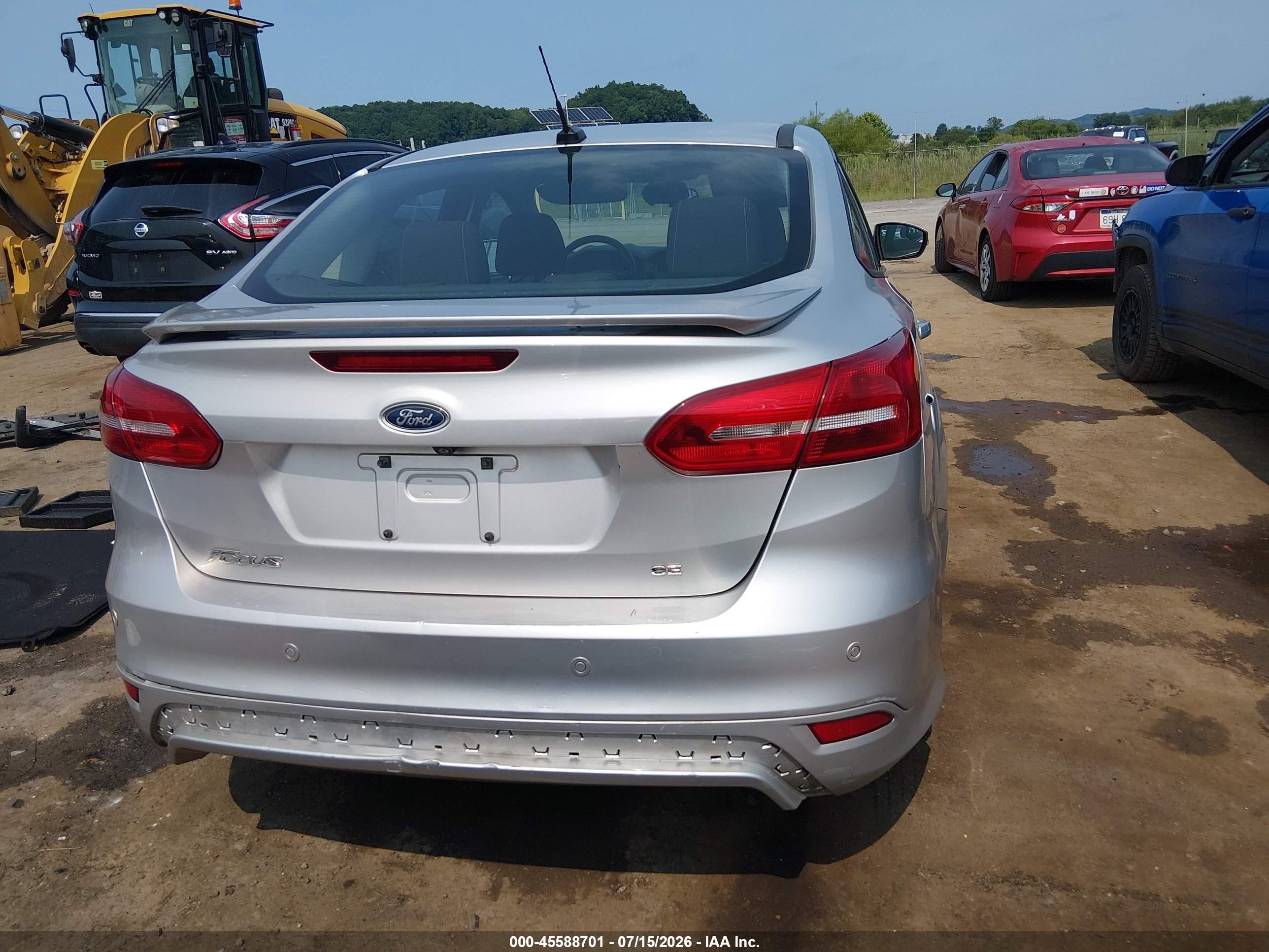 2015 Ford Focus Se Silver vin: 1FADP3F22FL362268