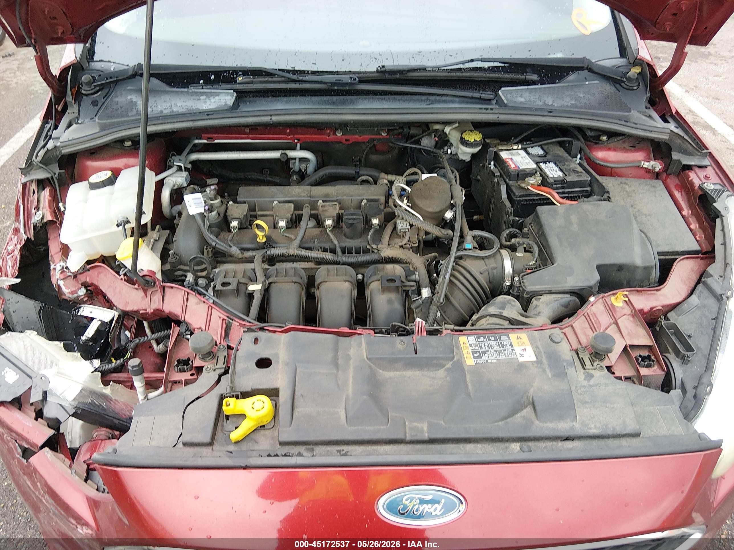 2015 Ford Focus Se Красный vin: 1FADP3F22FL365333