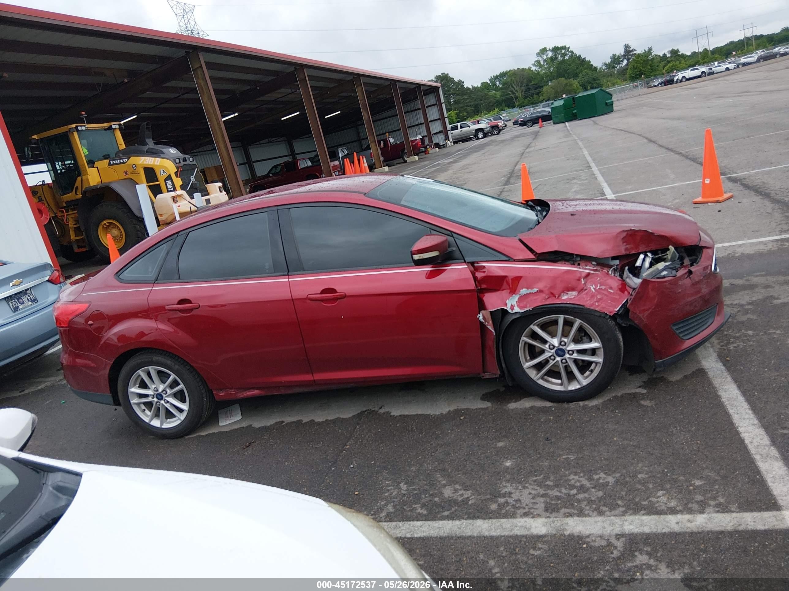 2015 Ford Focus Se Красный vin: 1FADP3F22FL365333