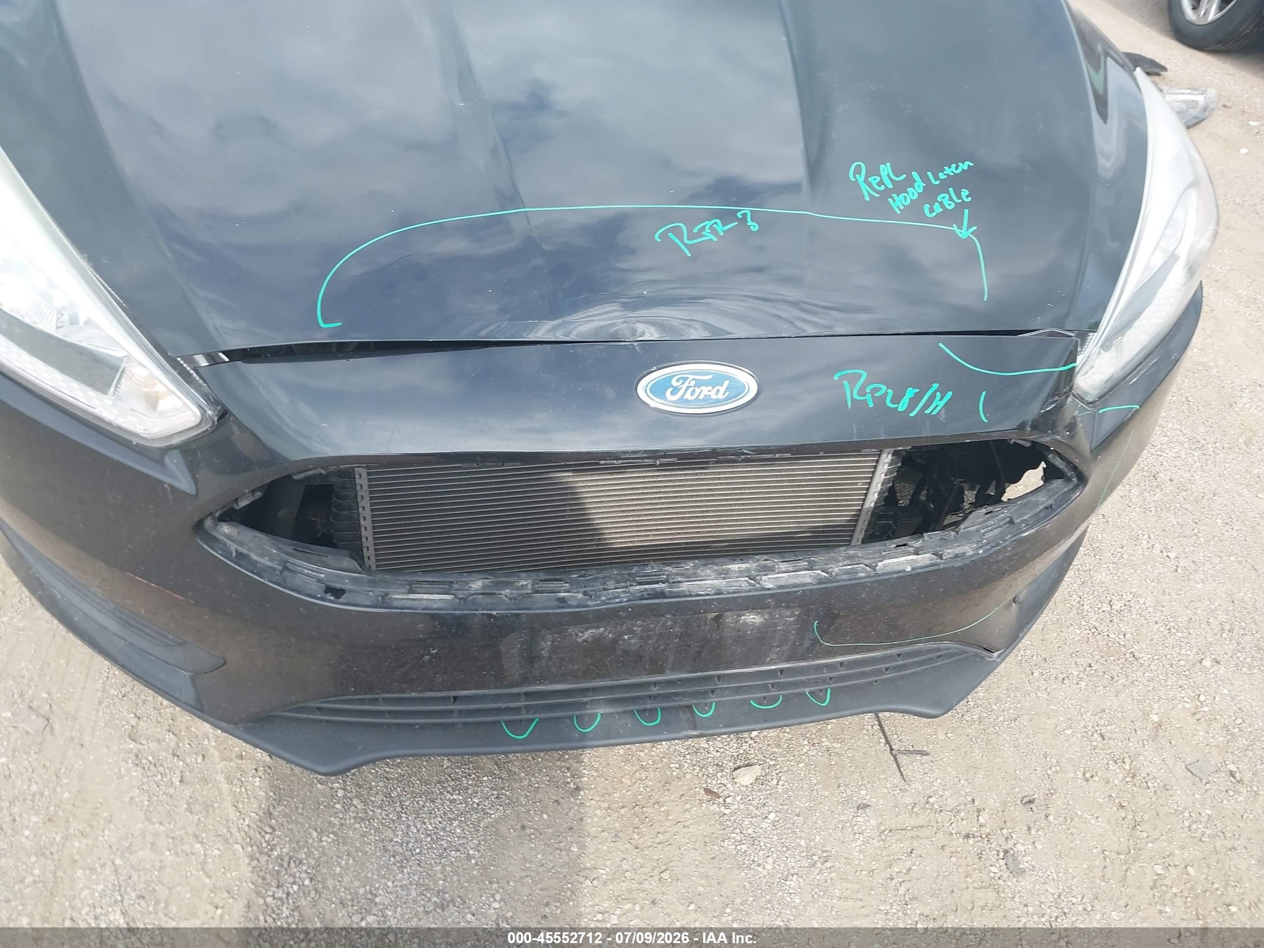 2015 Ford Focus Se Black vin: 1FADP3F22FL368071