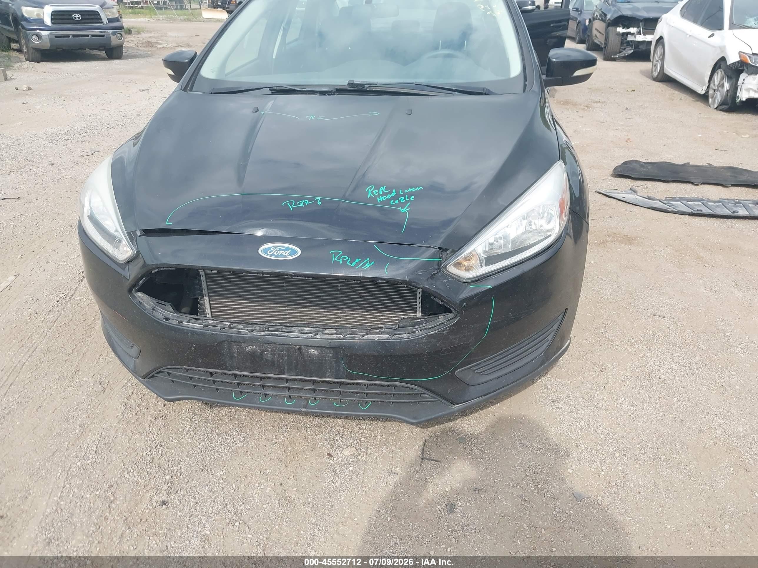 2015 Ford Focus Se Black vin: 1FADP3F22FL368071