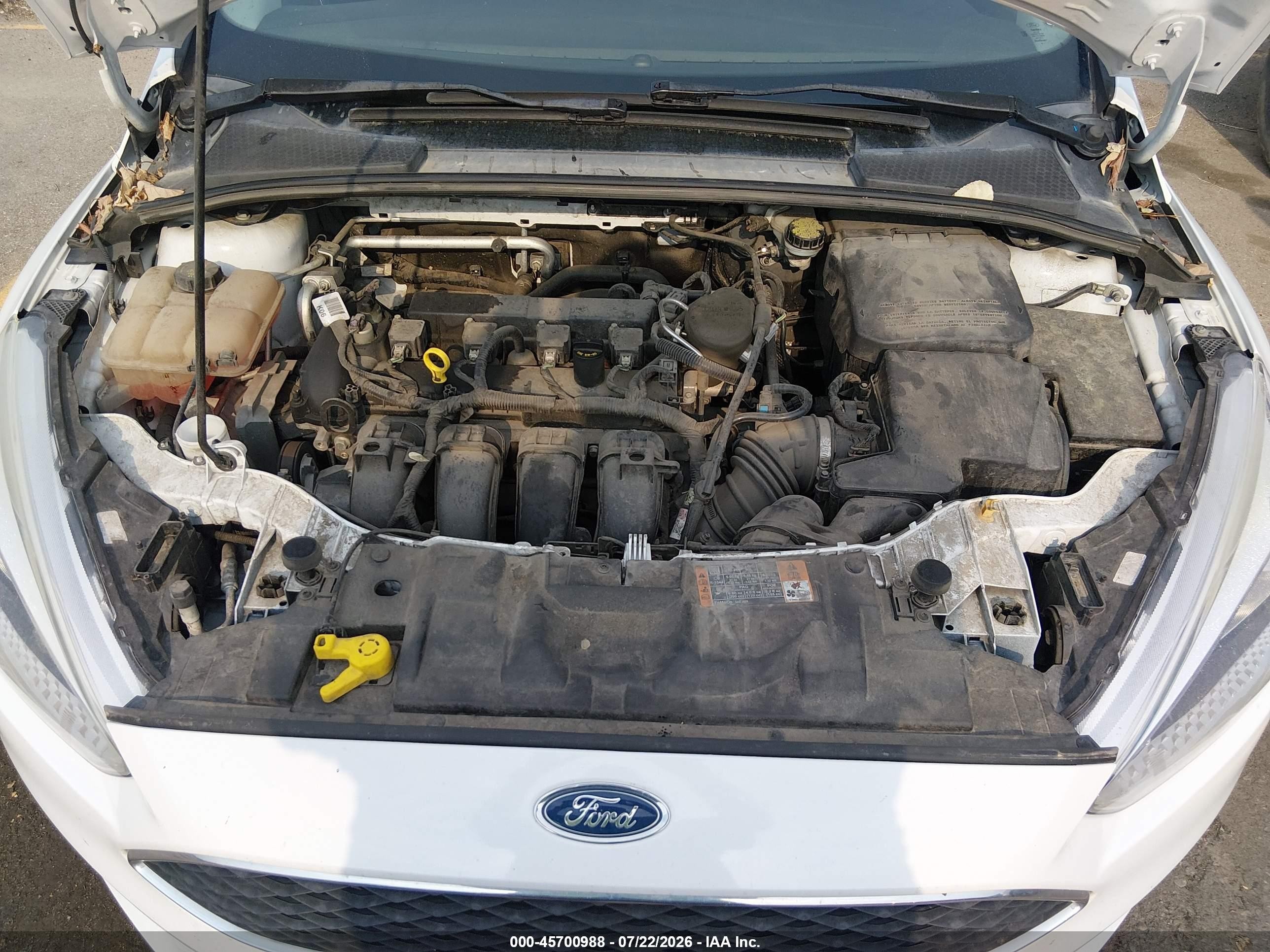 2015 Ford Focus Se White vin: 1FADP3F22FL385436