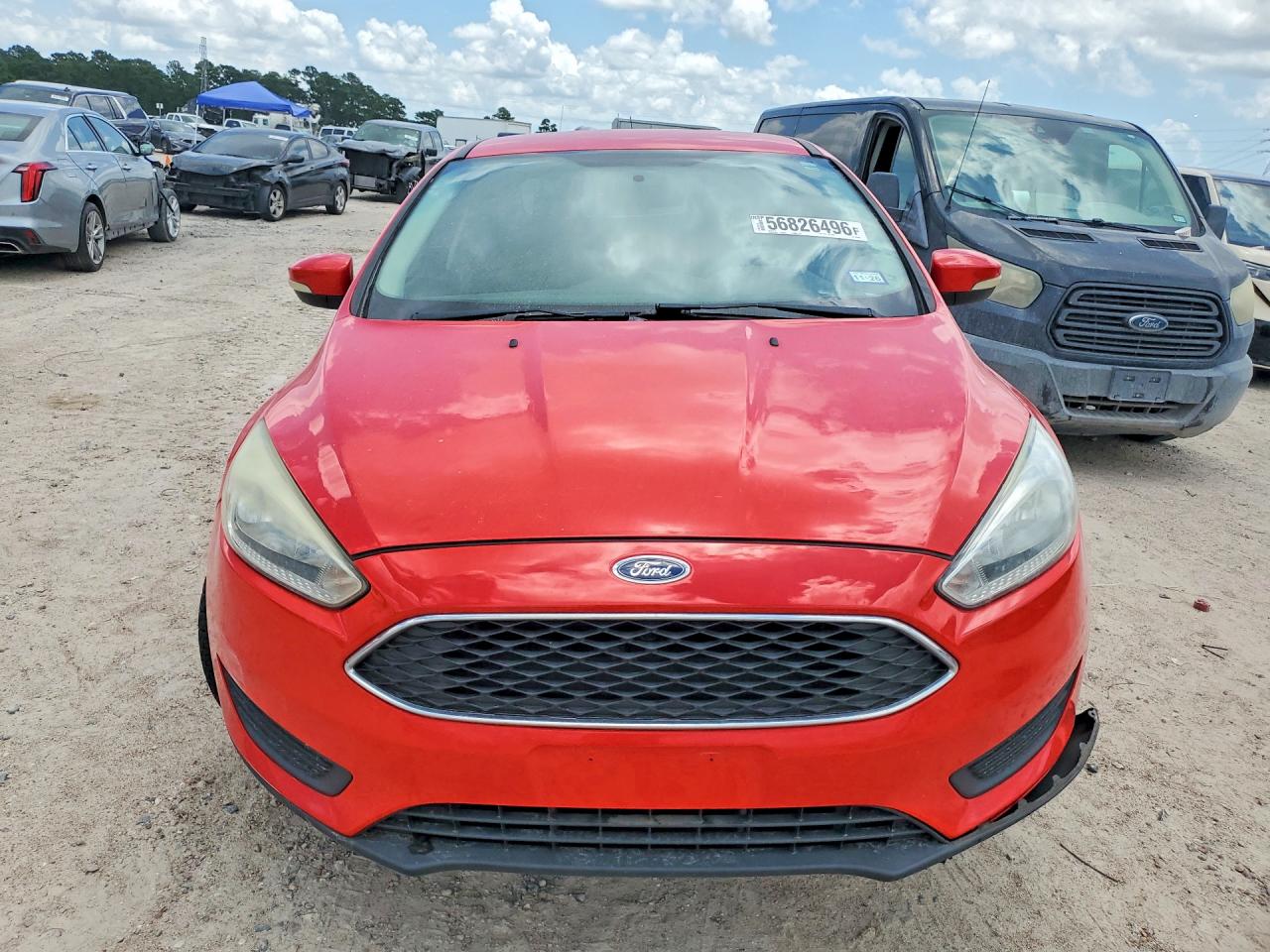 2016 Ford Focus Se Red vin: 1FADP3F22GL391089