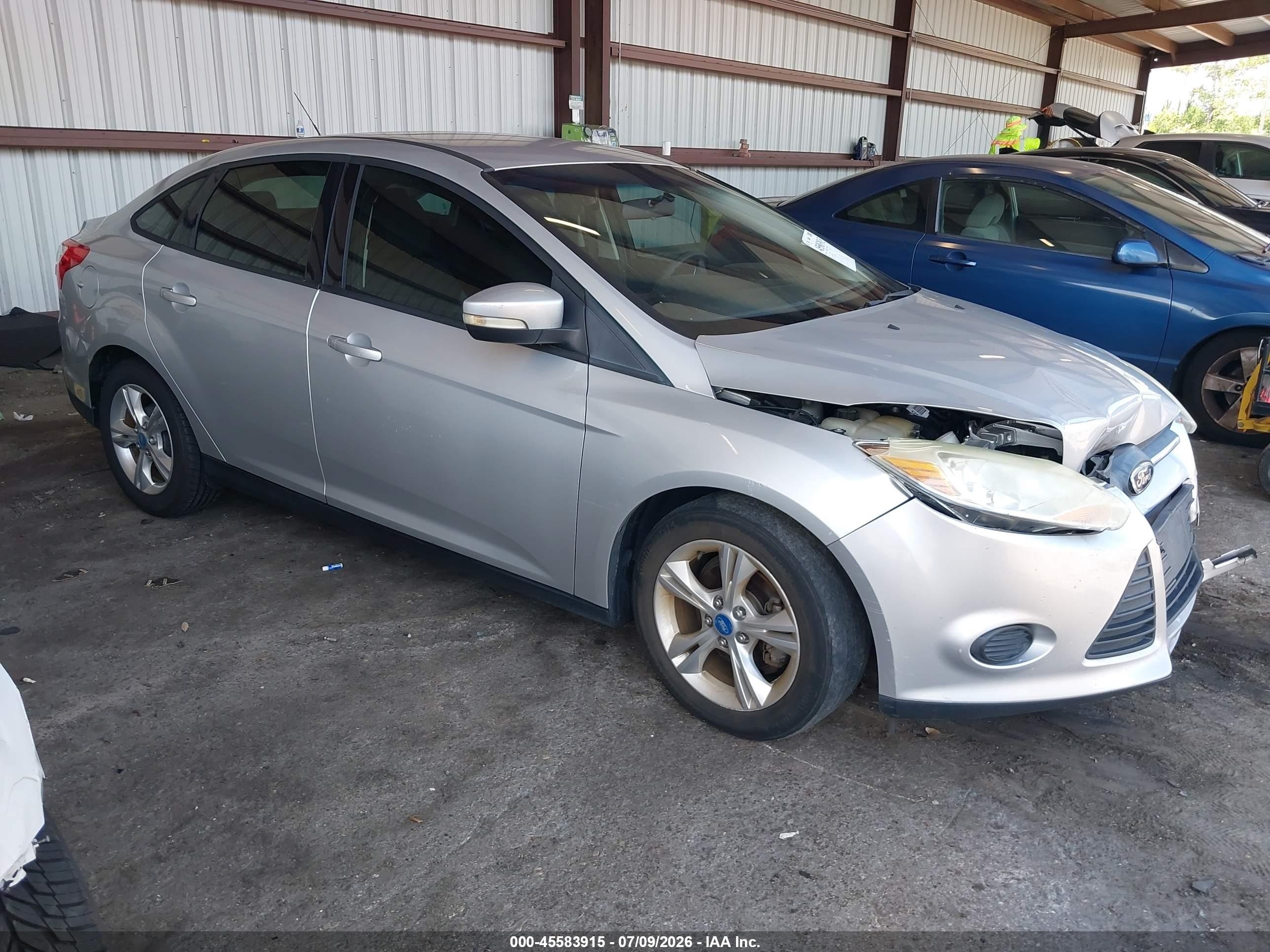 2013 Ford Focus Se Silver vin: 1FADP3F23DL111871