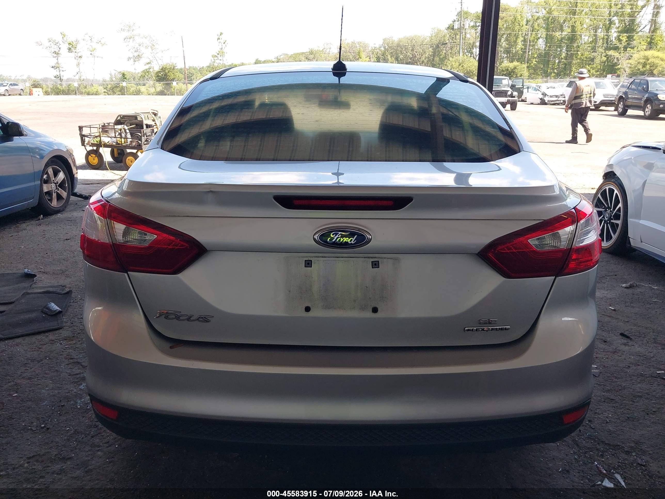 2013 Ford Focus Se Silver vin: 1FADP3F23DL111871