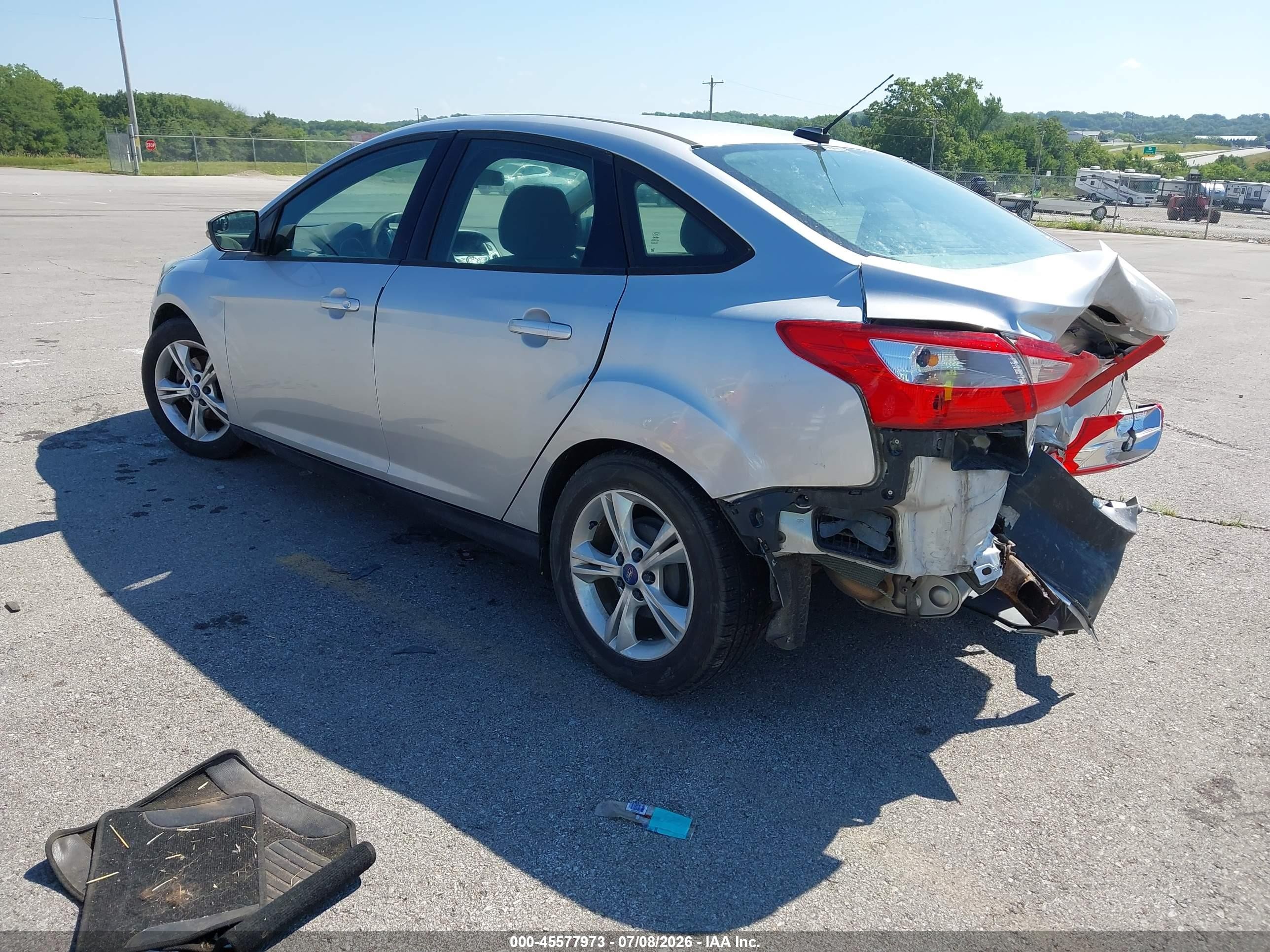 2013 Ford Focus Se Silver vin: 1FADP3F23DL125205
