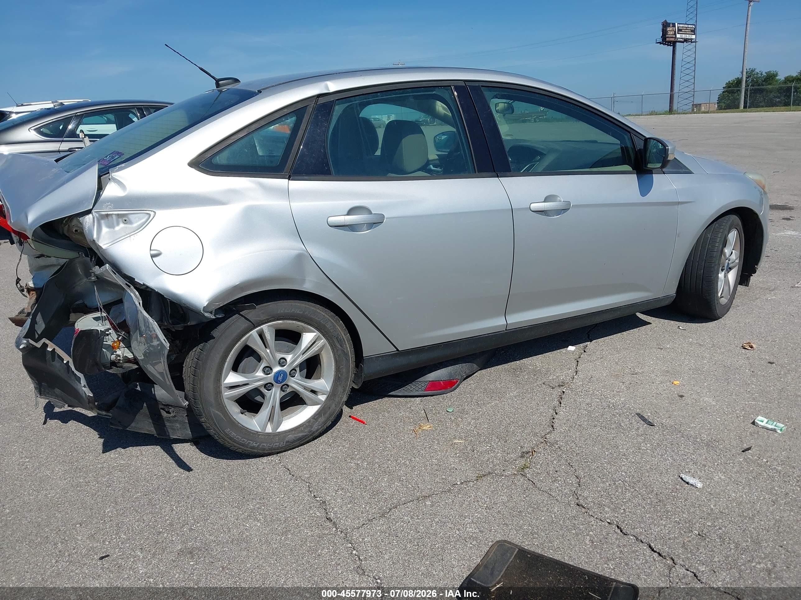 2013 Ford Focus Se Silver vin: 1FADP3F23DL125205