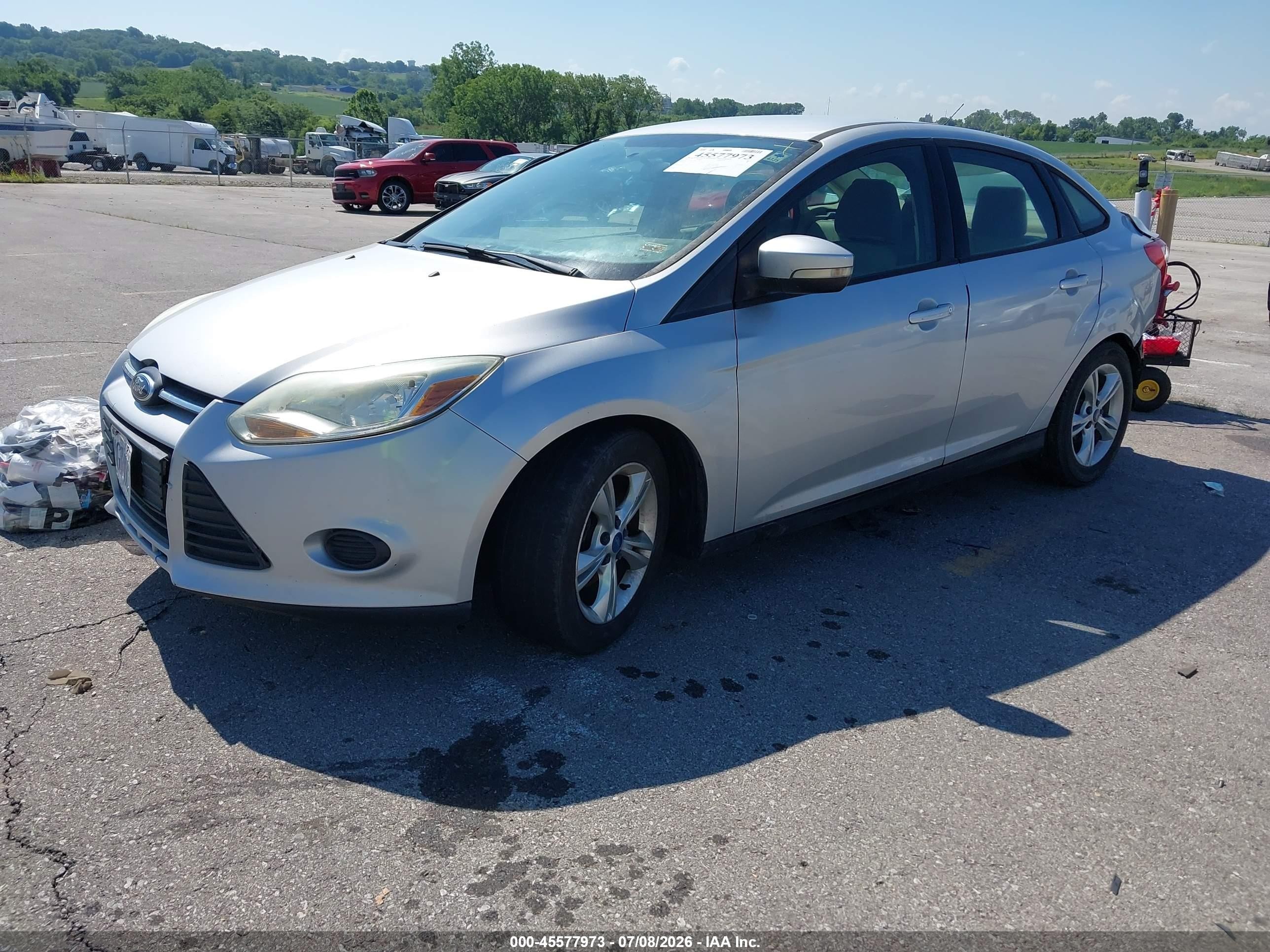 2013 Ford Focus Se Silver vin: 1FADP3F23DL125205