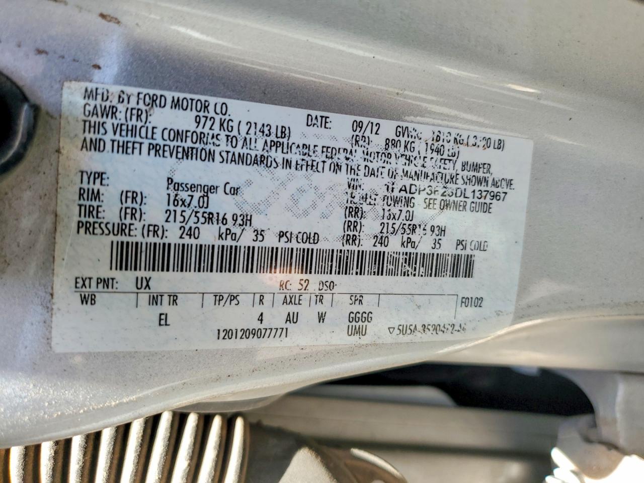 2013 Ford Focus Se Silver vin: 1FADP3F23DL137967