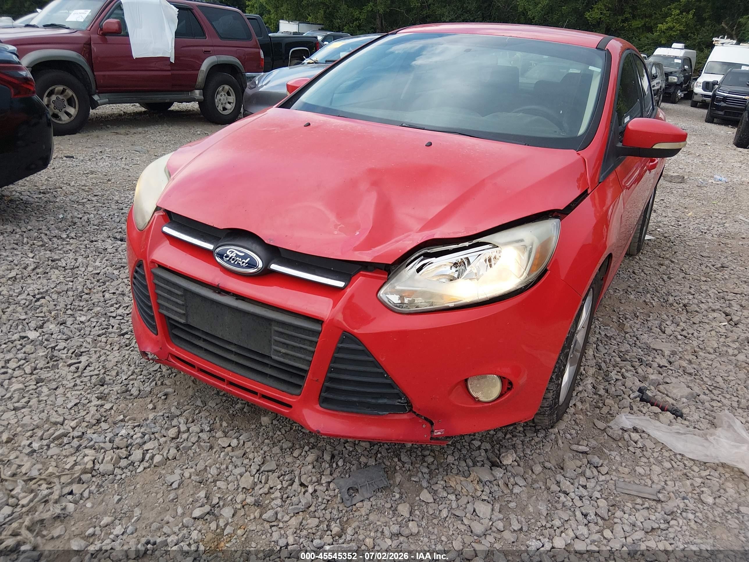 2013 Ford Focus Se Red vin: 1FADP3F23DL139489