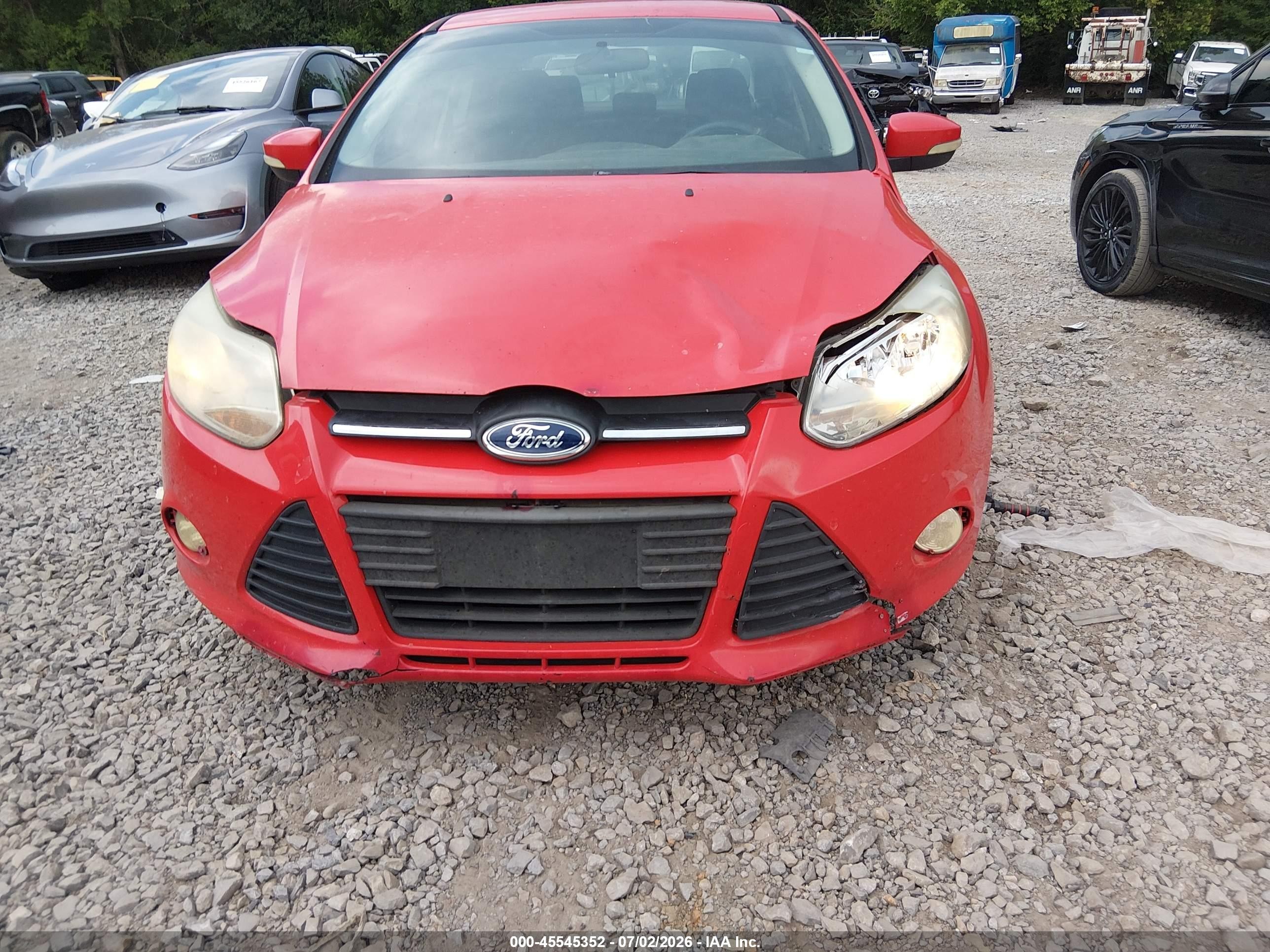 2013 Ford Focus Se Red vin: 1FADP3F23DL139489