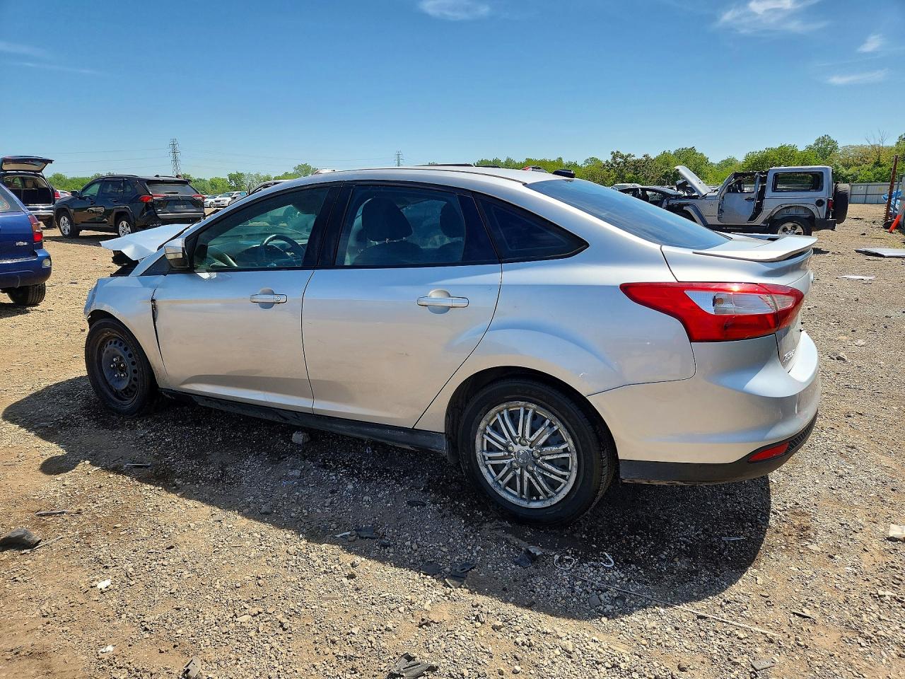 2013 Ford Focus Se Silver vin: 1FADP3F23DL144384