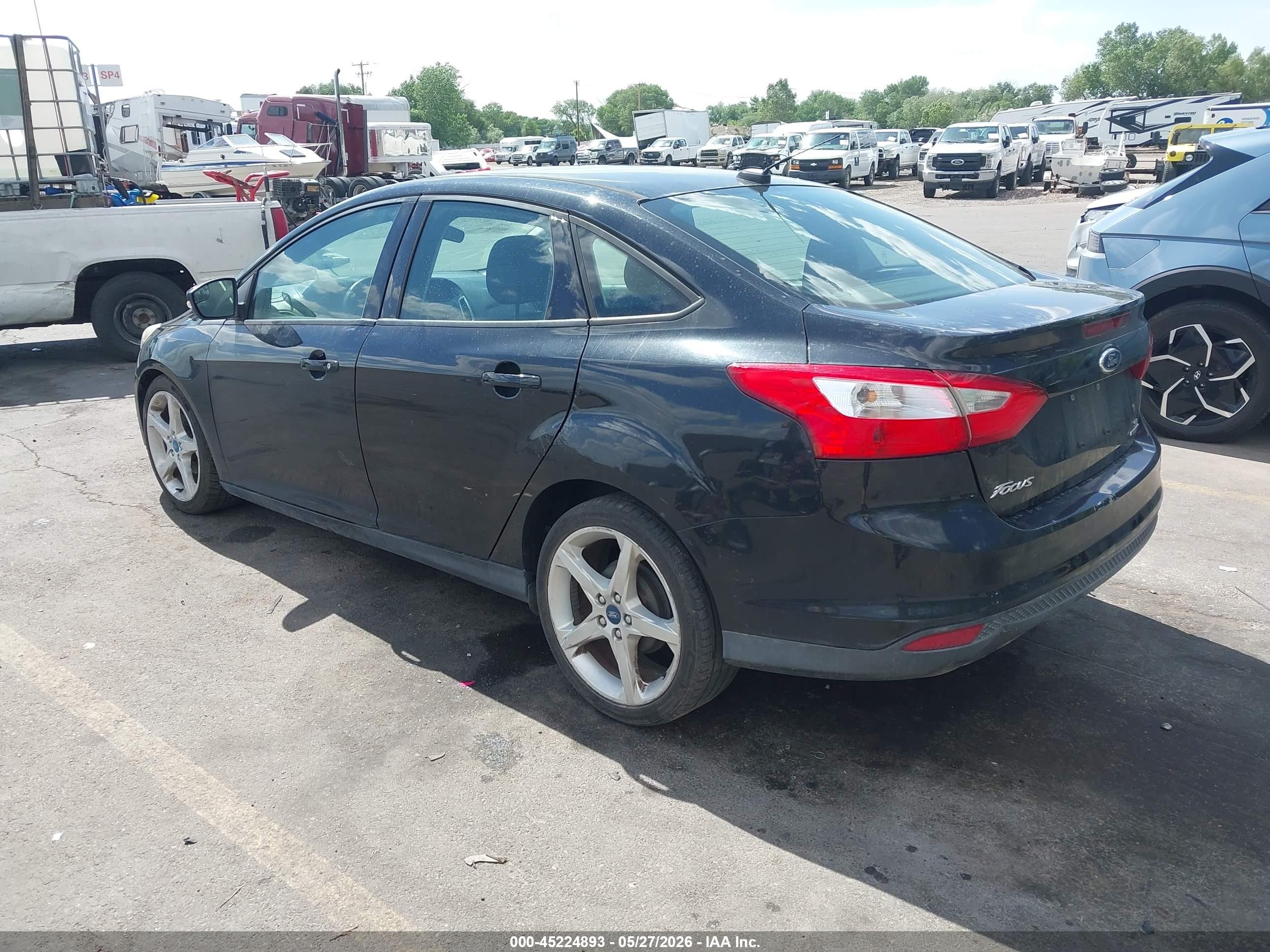 2013 Ford Focus Se Black vin: 1FADP3F23DL195058