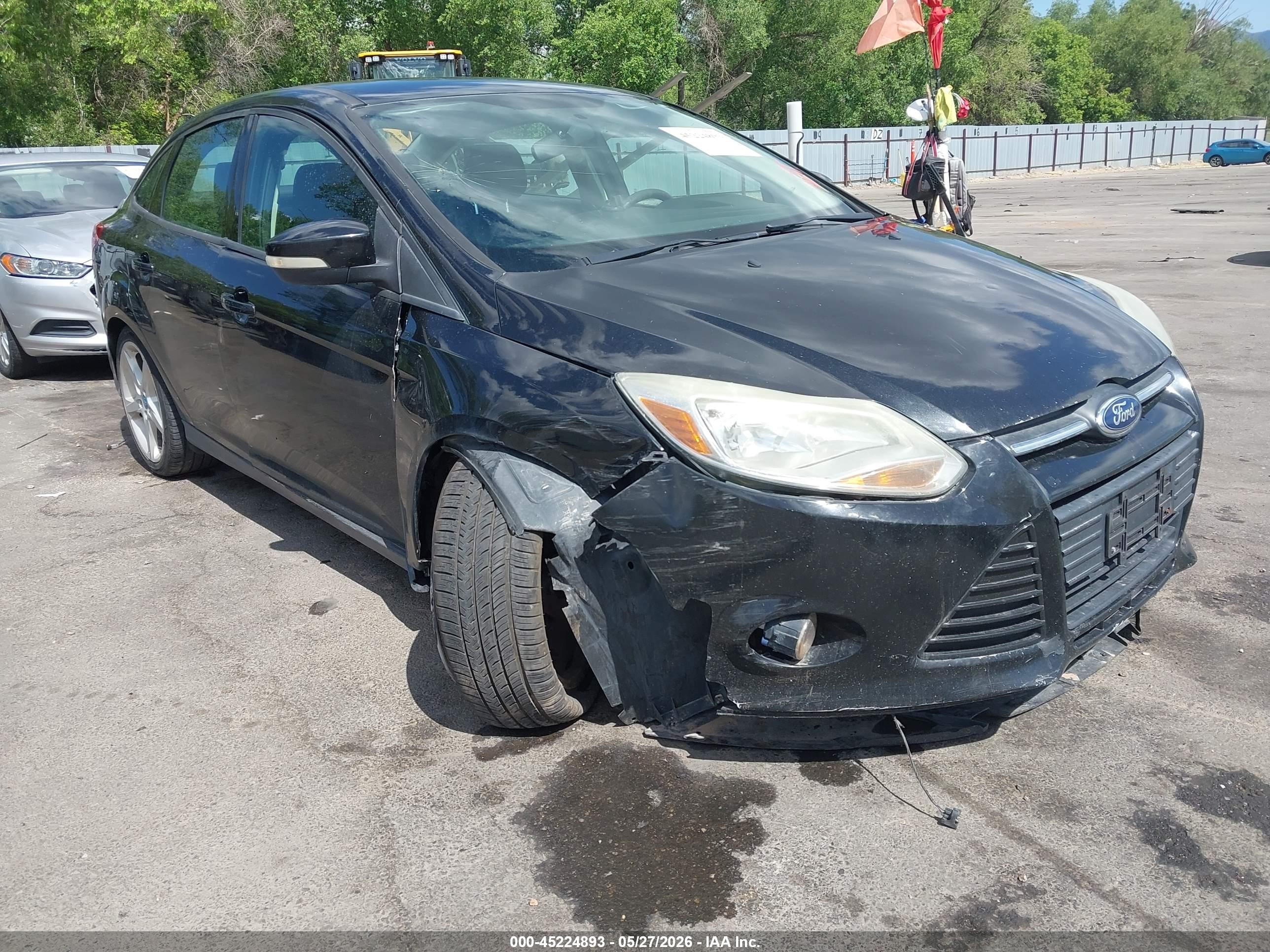 2013 Ford Focus Se Black vin: 1FADP3F23DL195058