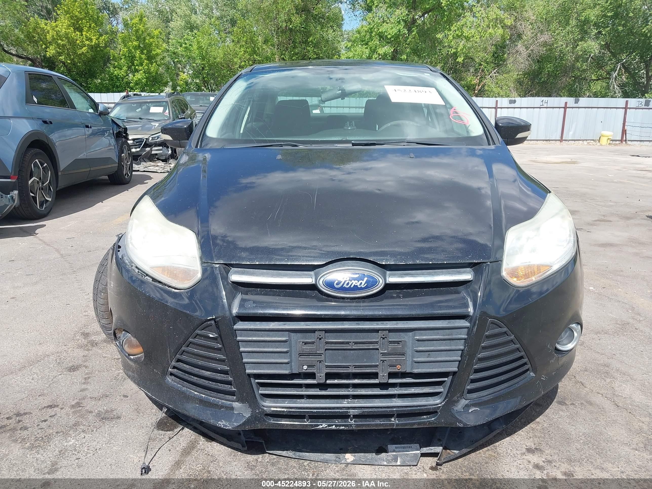 2013 Ford Focus Se Black vin: 1FADP3F23DL195058