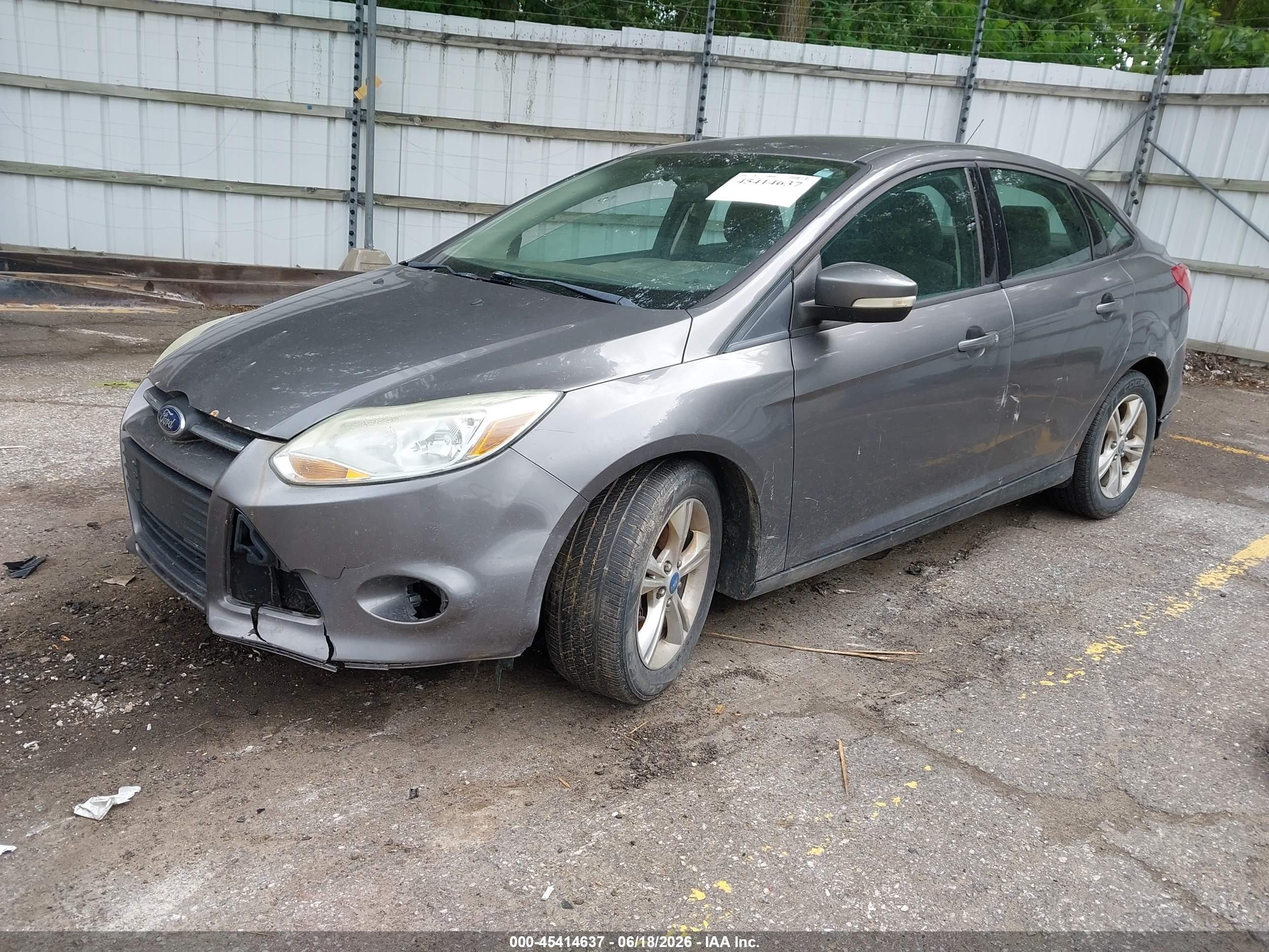 2013 Ford Focus Se Gray vin: 1FADP3F23DL219567
