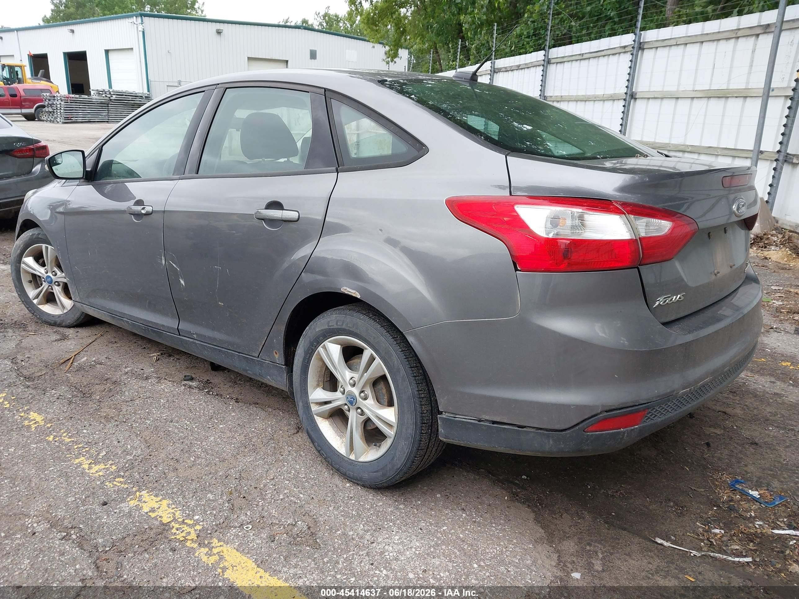 2013 Ford Focus Se Gray vin: 1FADP3F23DL219567