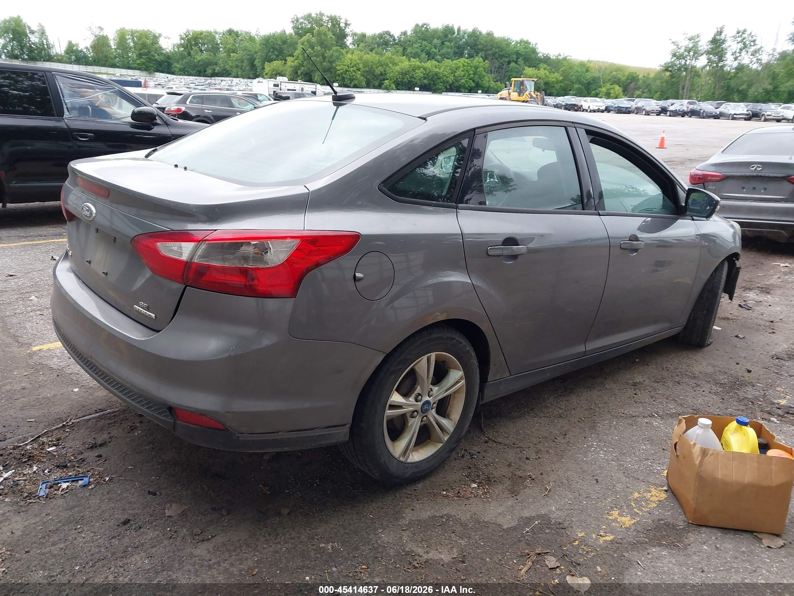 2013 Ford Focus Se Gray vin: 1FADP3F23DL219567