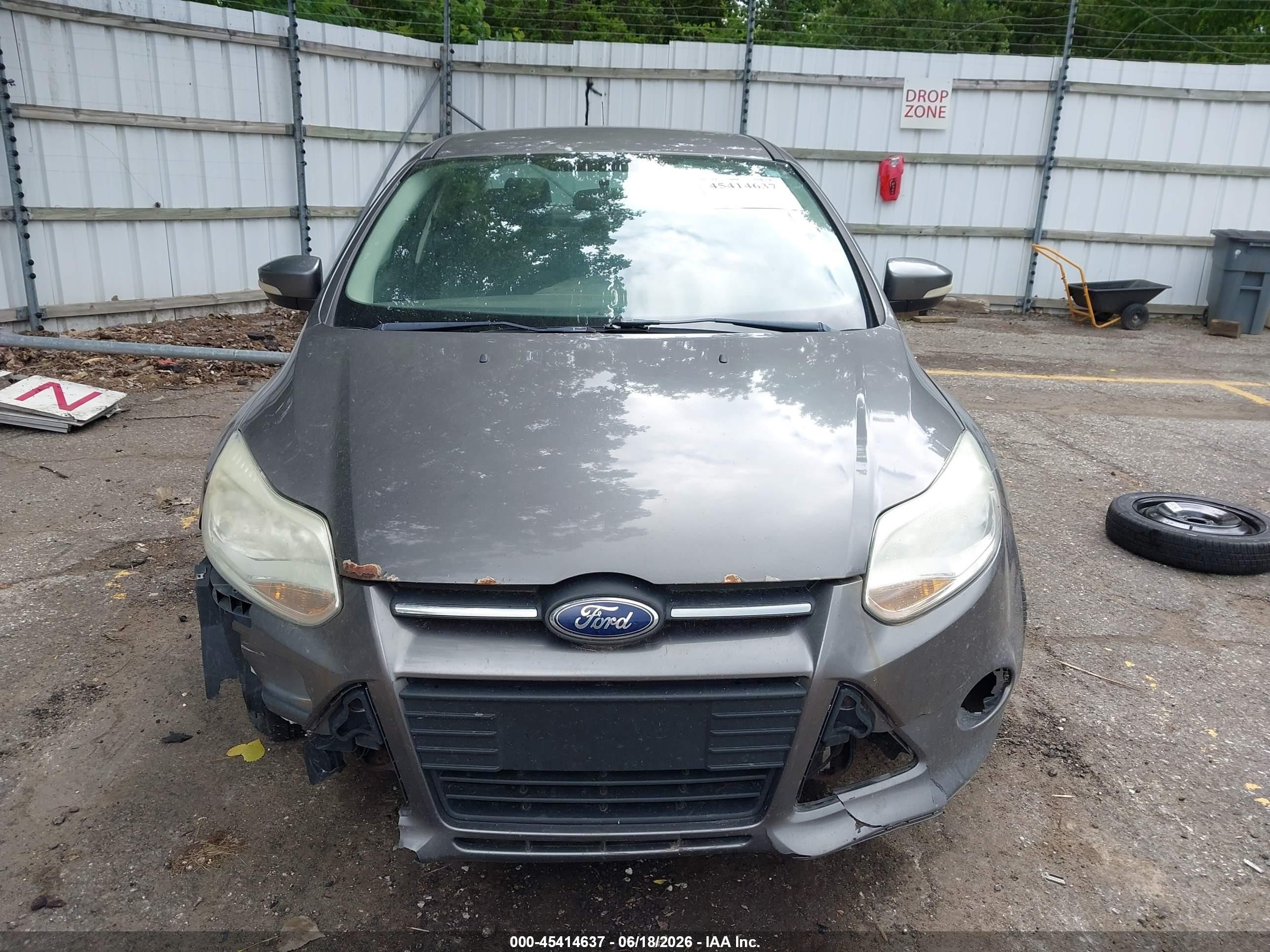 2013 Ford Focus Se Gray vin: 1FADP3F23DL219567