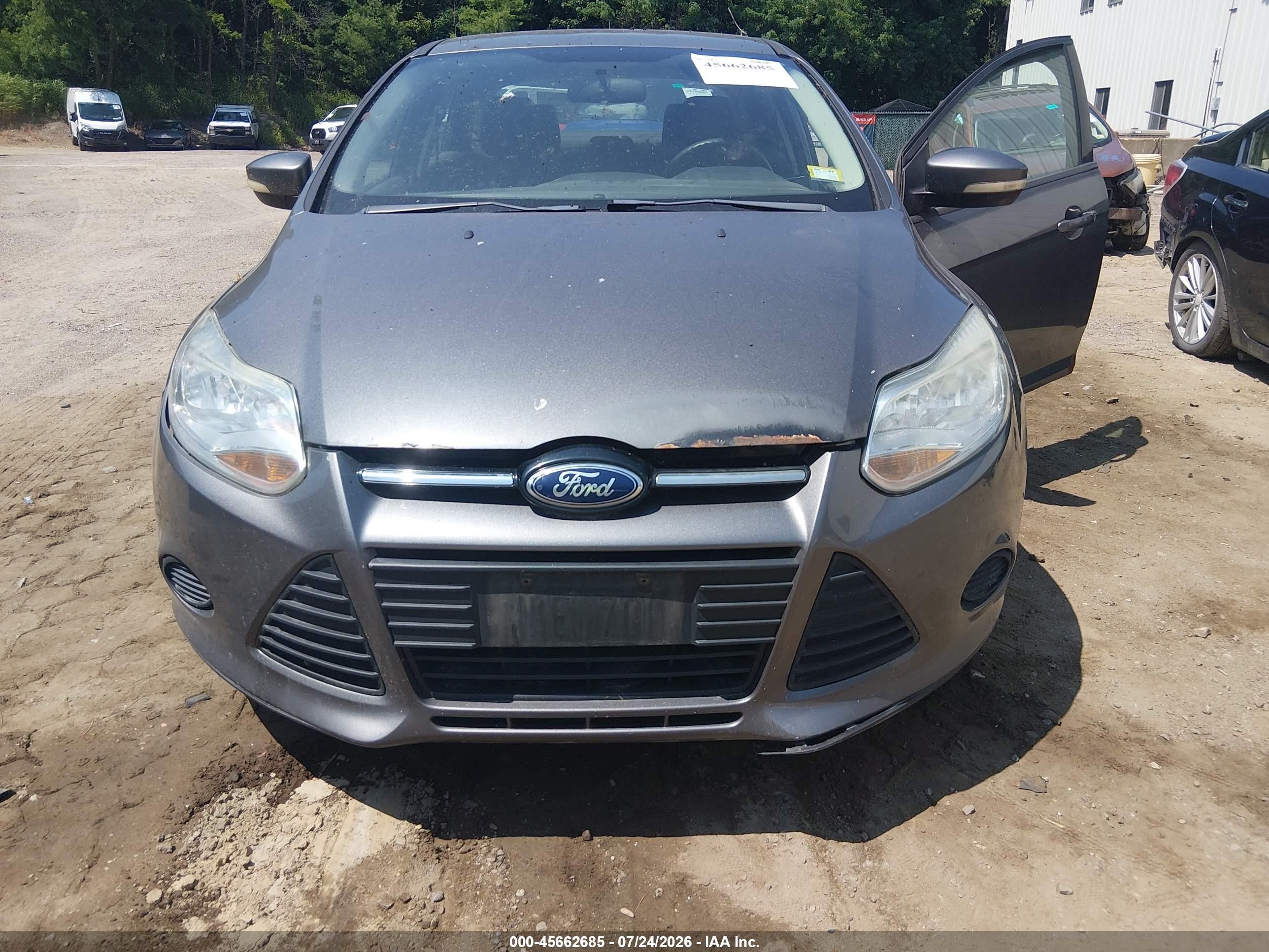 2013 Ford Focus Se Gray vin: 1FADP3F23DL258076