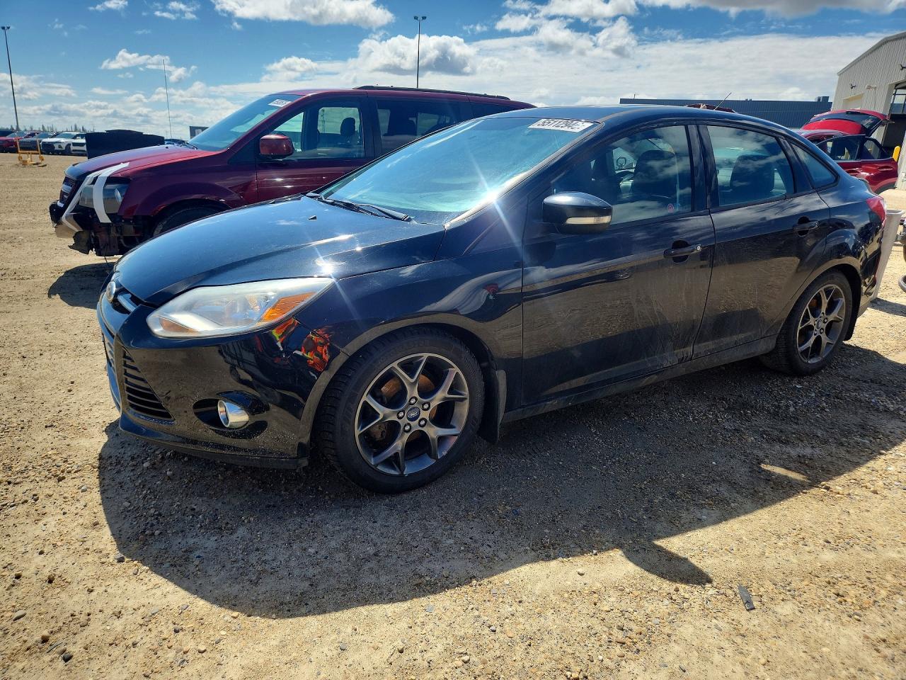 2013 Ford Focus Se Black vin: 1FADP3F23DL281521