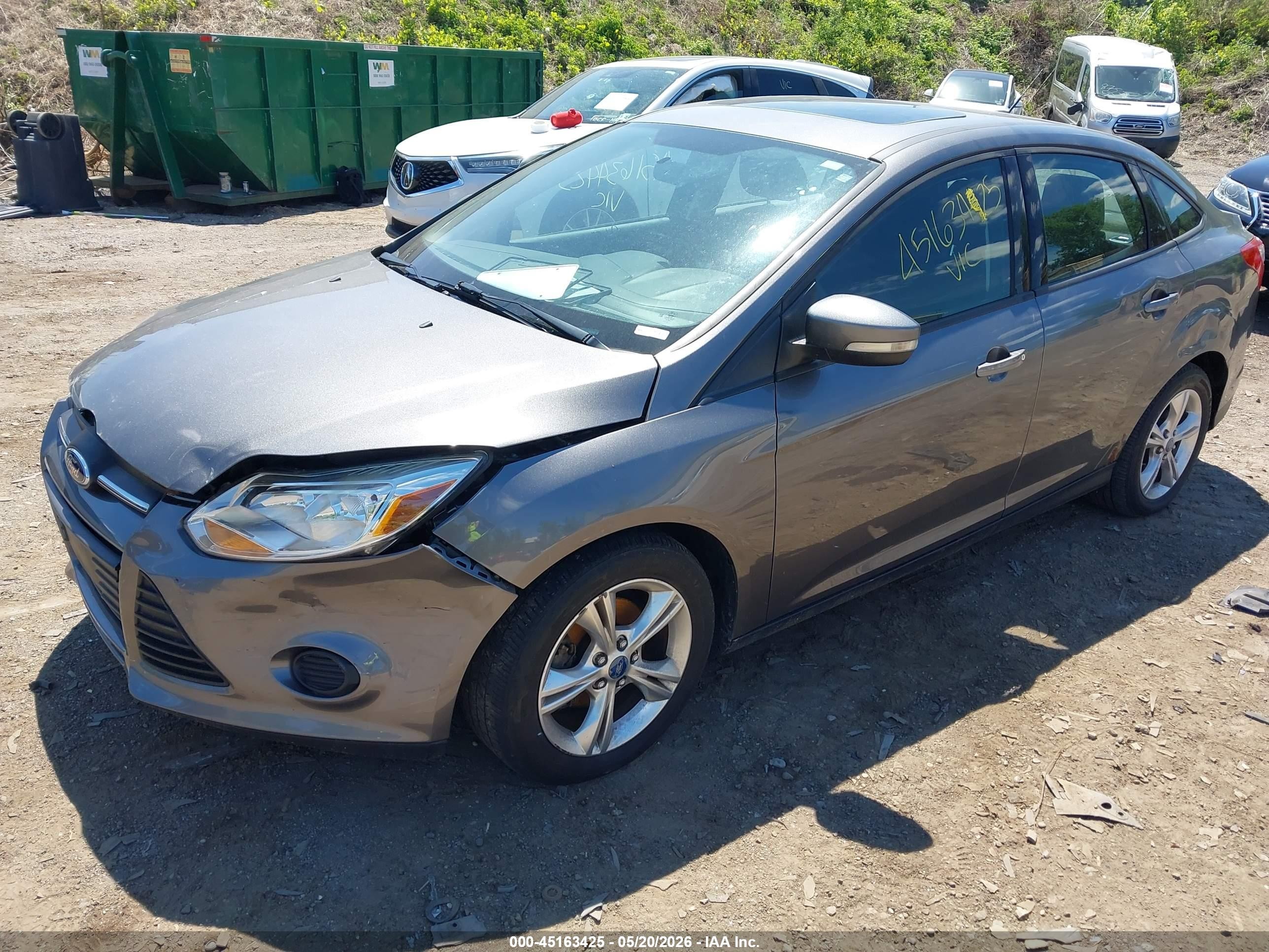 2013 Ford Focus Se Gray vin: 1FADP3F23DL290252