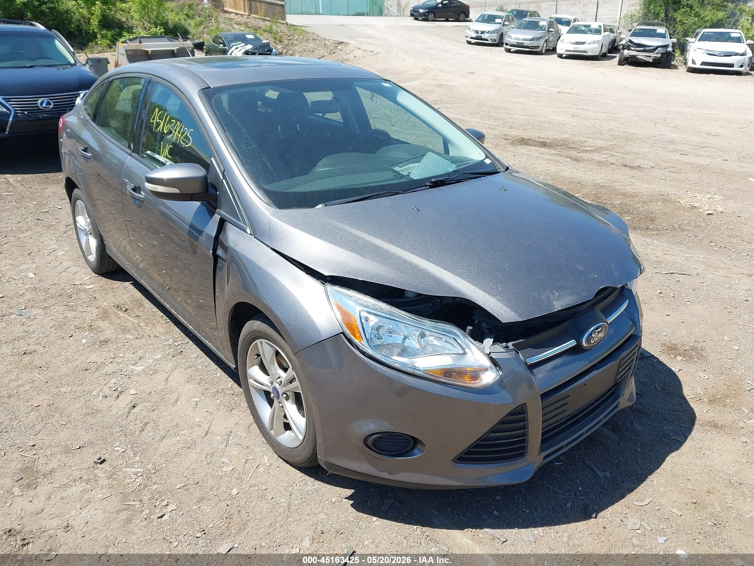2013 Ford Focus Se Gray vin: 1FADP3F23DL290252