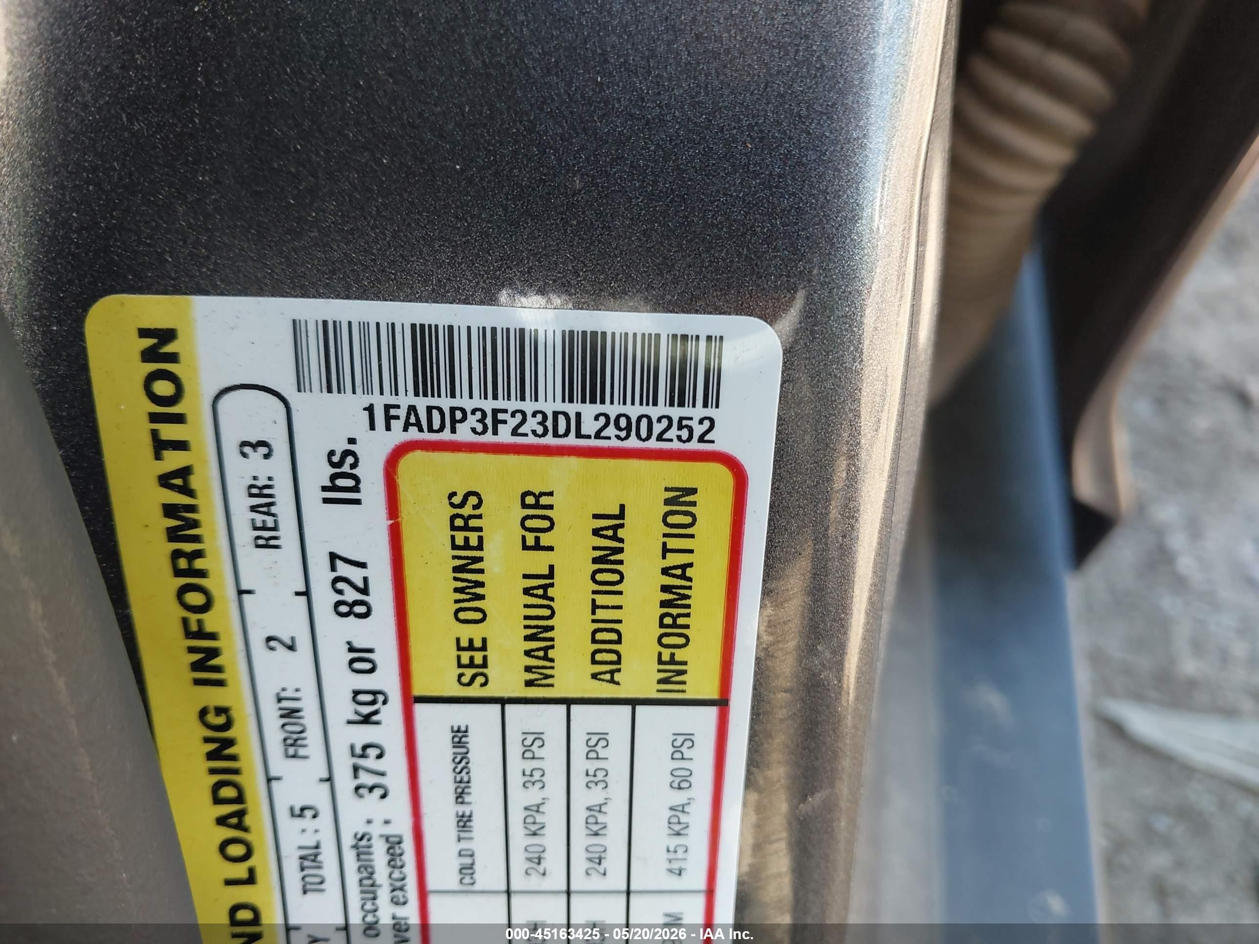 2013 Ford Focus Se Gray vin: 1FADP3F23DL290252