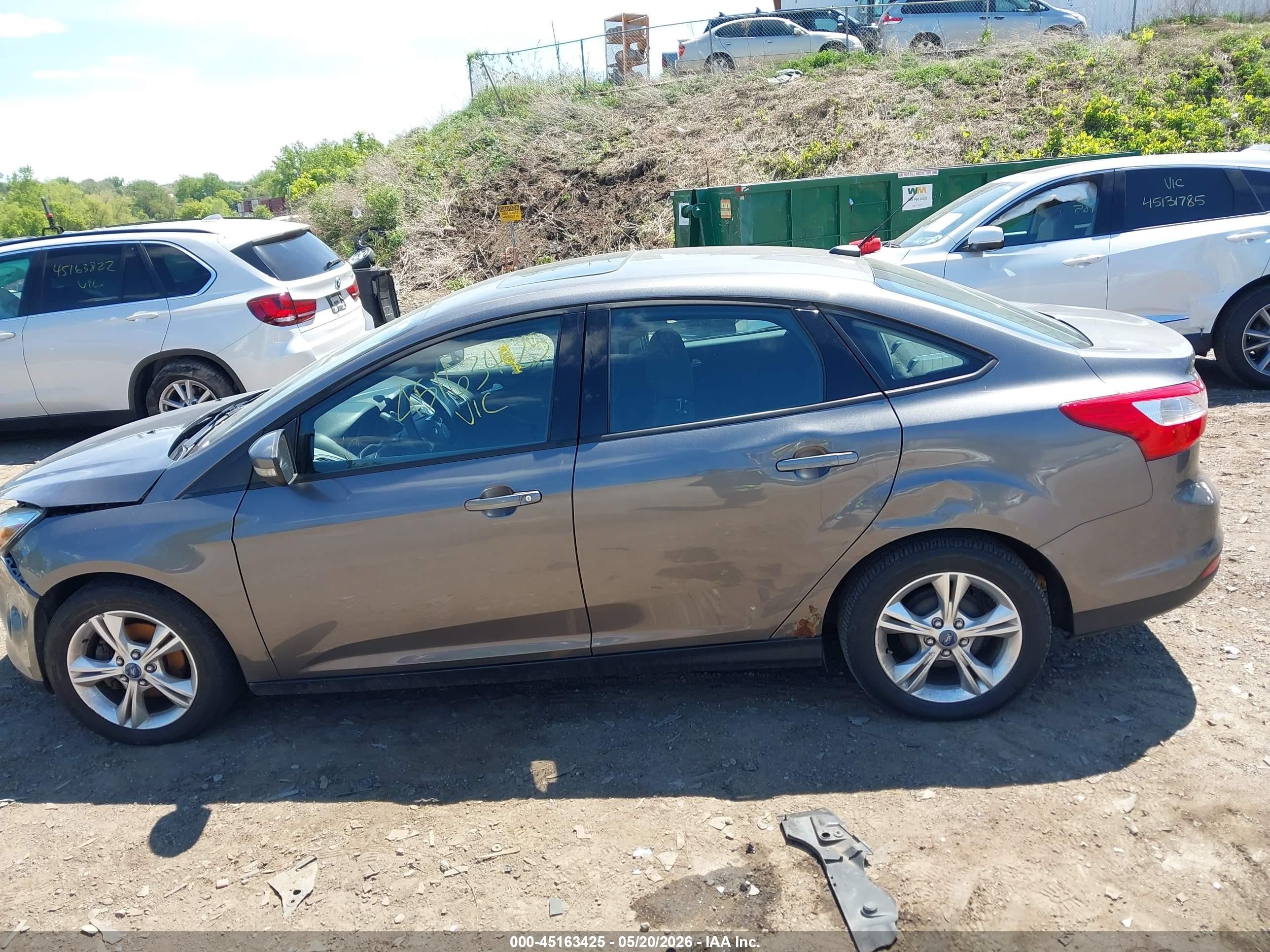 2013 Ford Focus Se Gray vin: 1FADP3F23DL290252