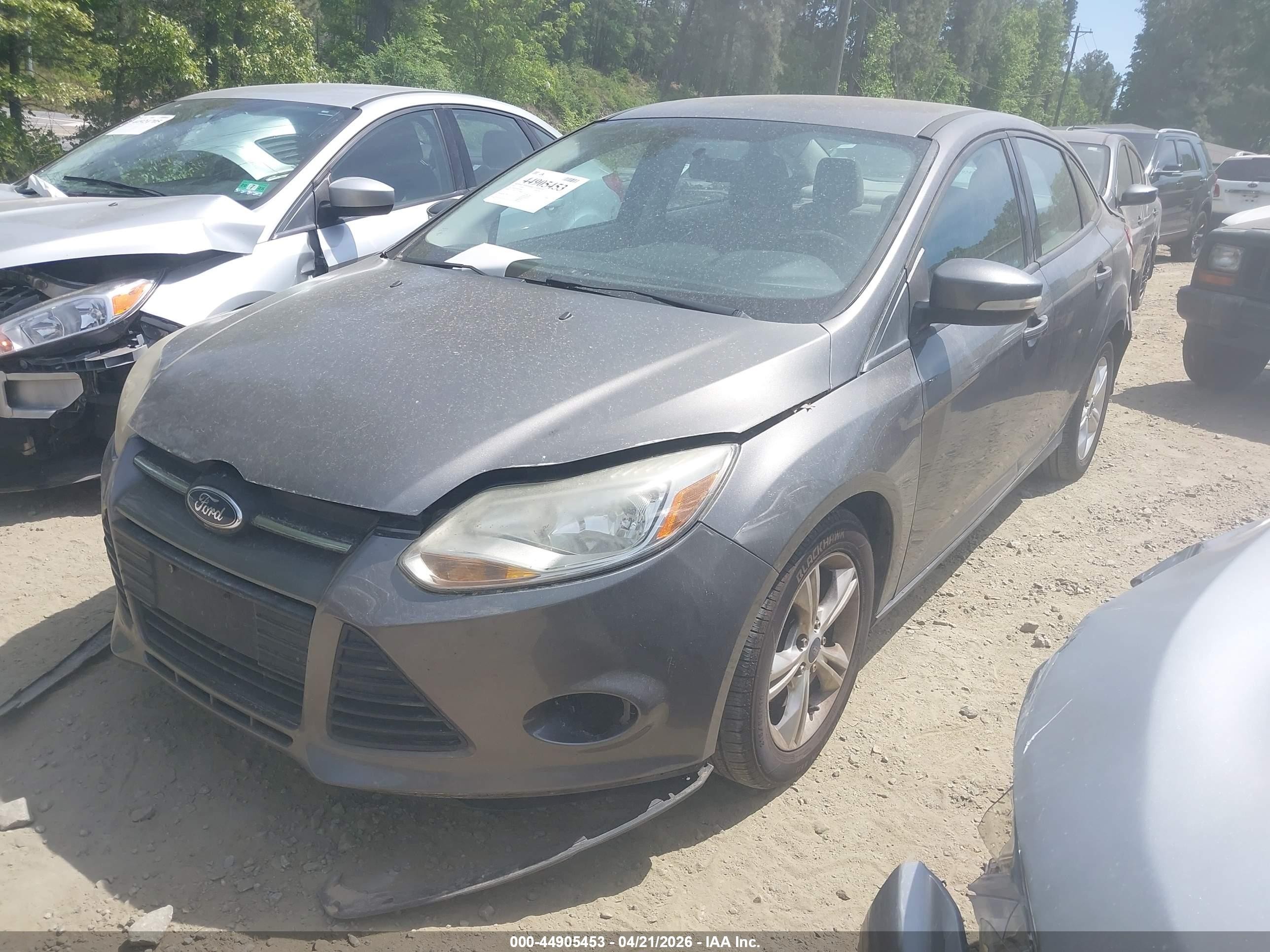 2013 Ford Focus Se Gray vin: 1FADP3F23DL330698