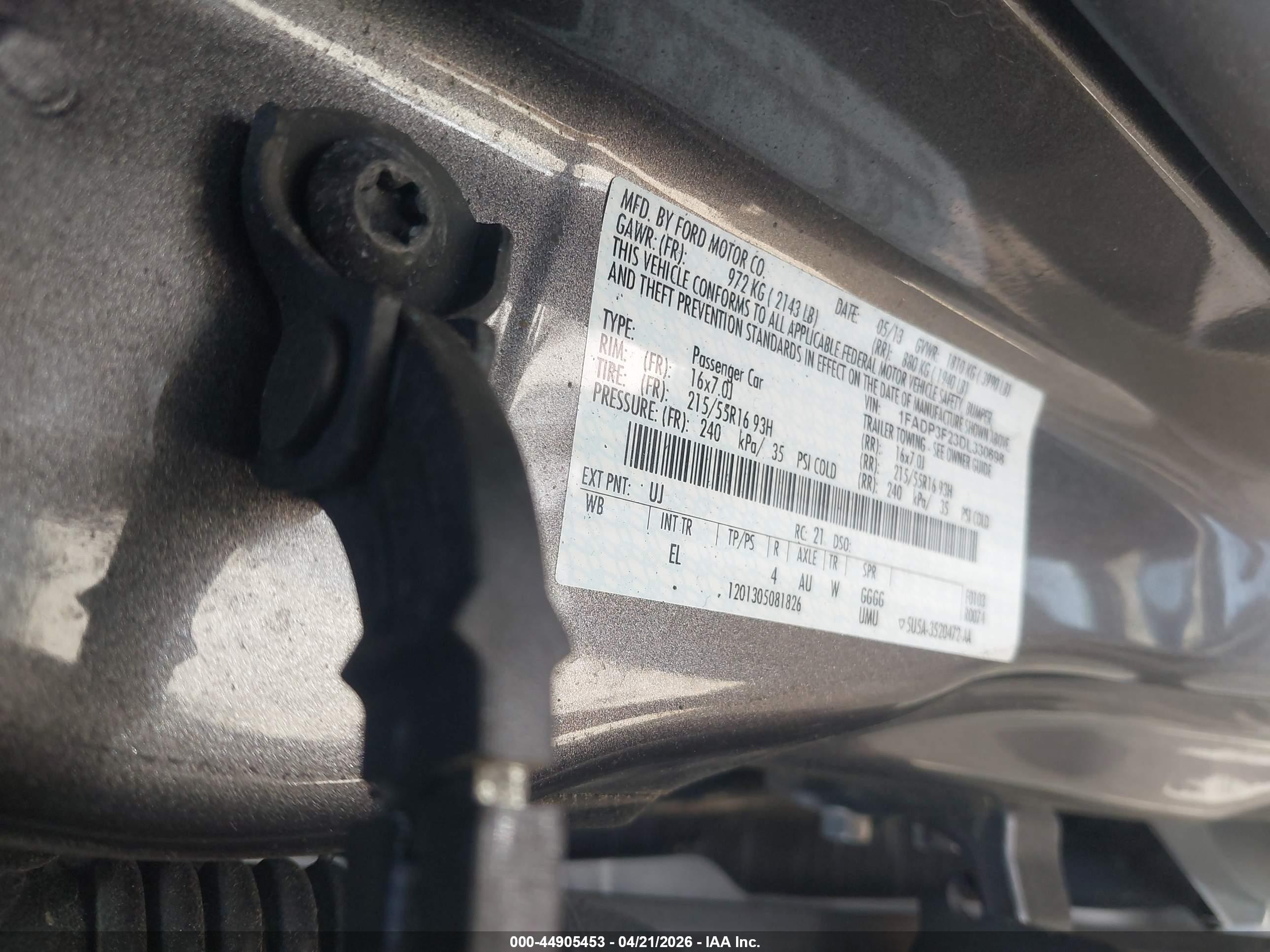 2013 Ford Focus Se Gray vin: 1FADP3F23DL330698