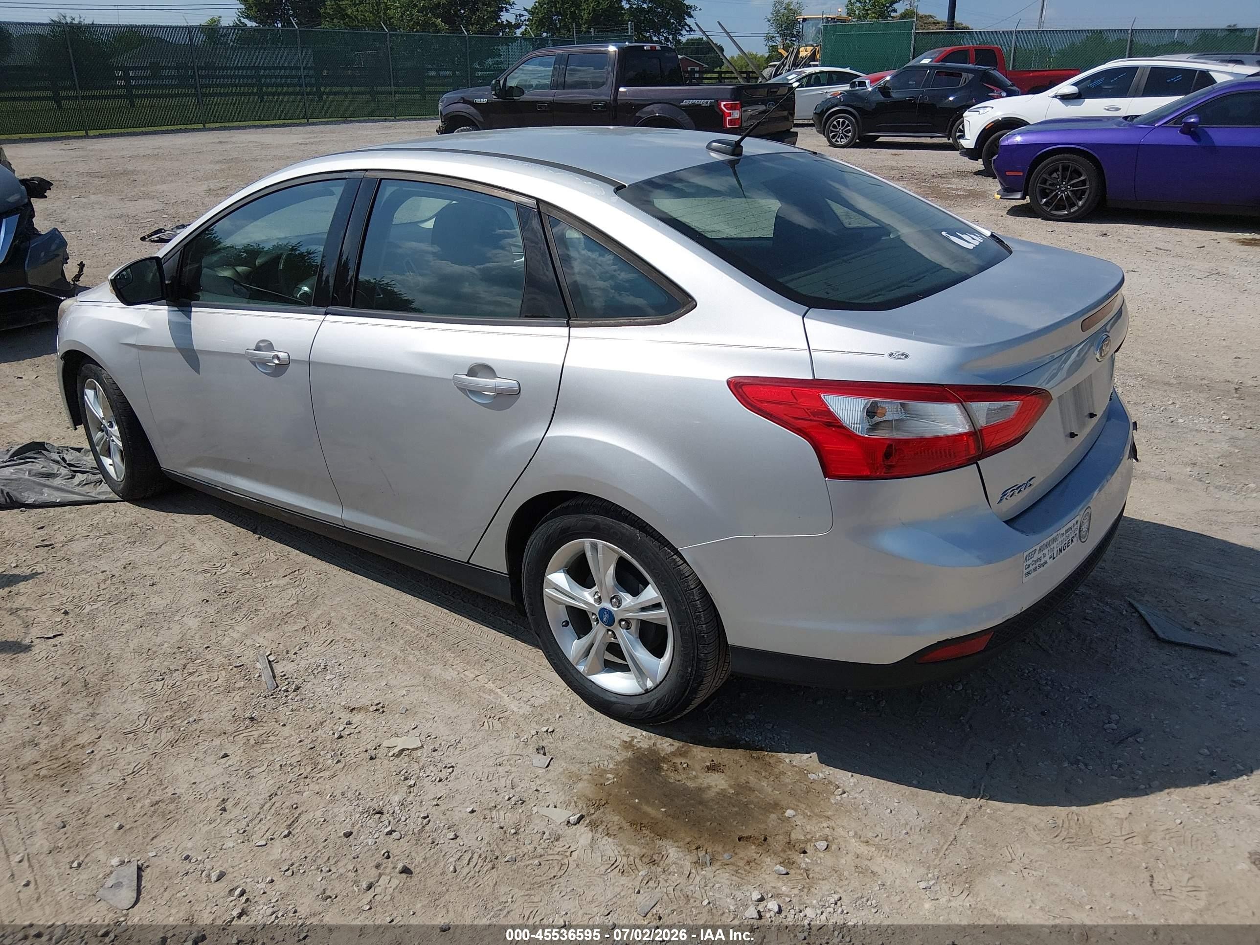 2013 Ford Focus Se Silver vin: 1FADP3F23DL354905