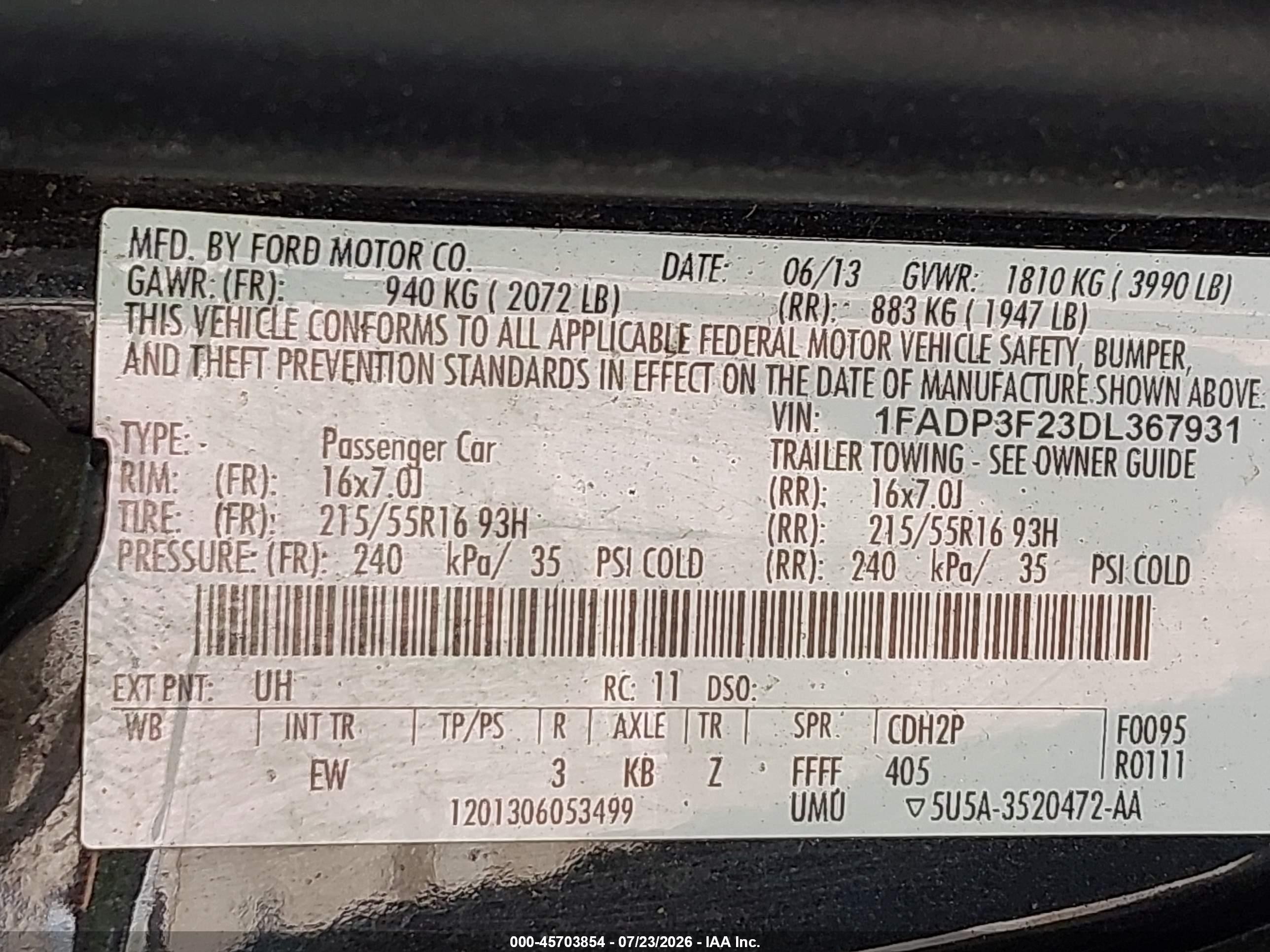 2013 Ford Focus Se Black vin: 1FADP3F23DL367931