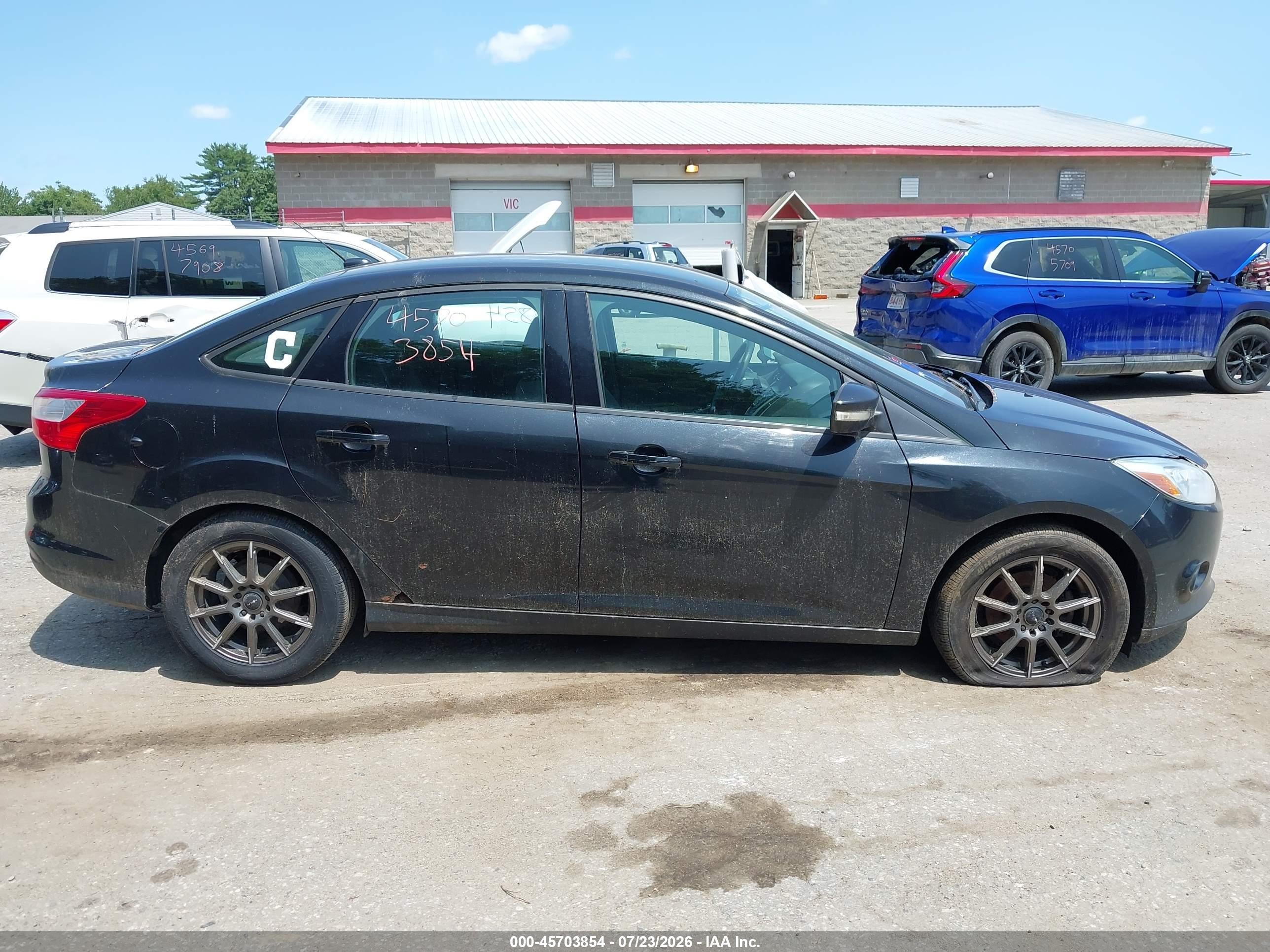 2013 Ford Focus Se Black vin: 1FADP3F23DL367931