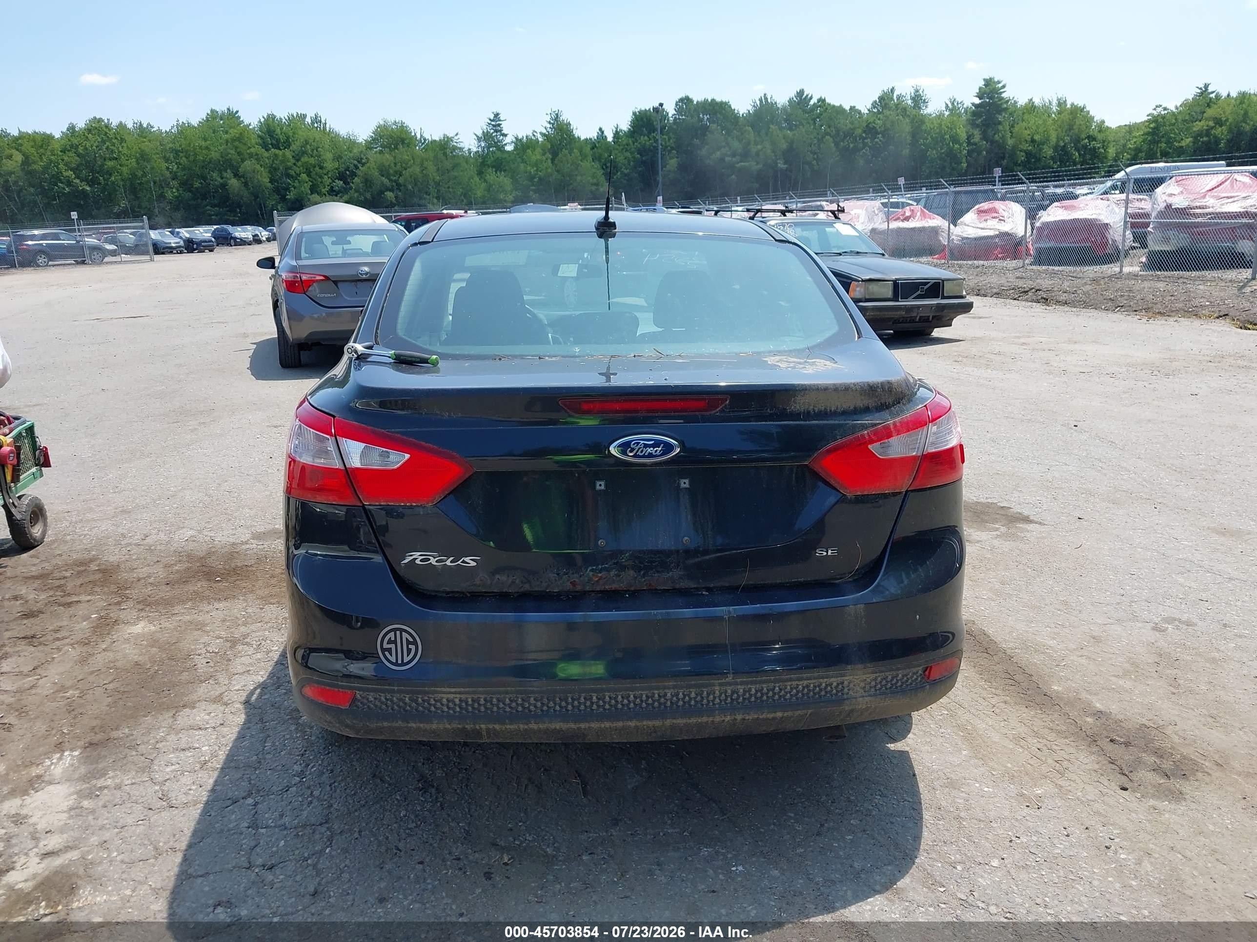 2013 Ford Focus Se Black vin: 1FADP3F23DL367931