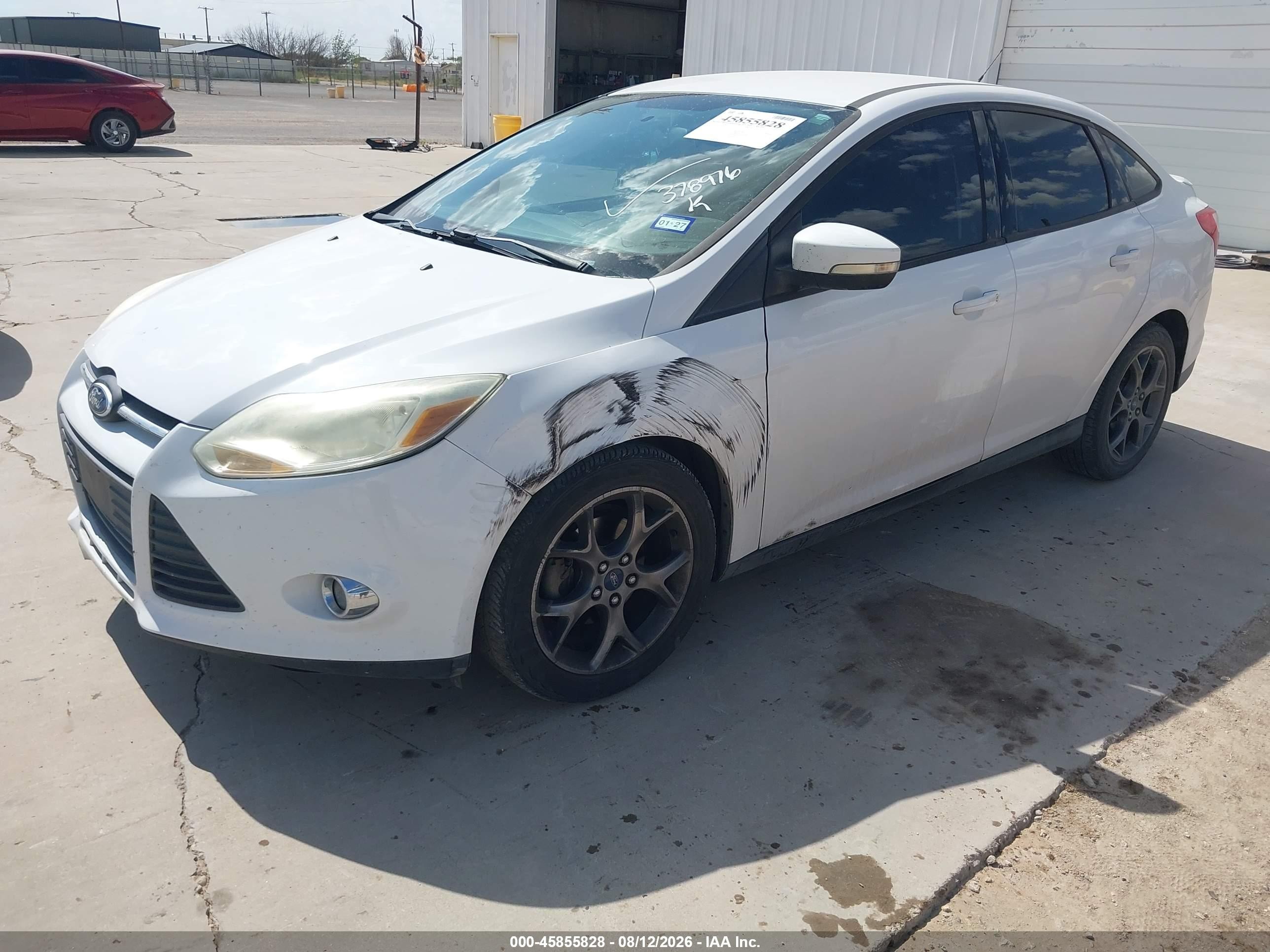 2013 Ford Focus Se White vin: 1FADP3F23DL378976