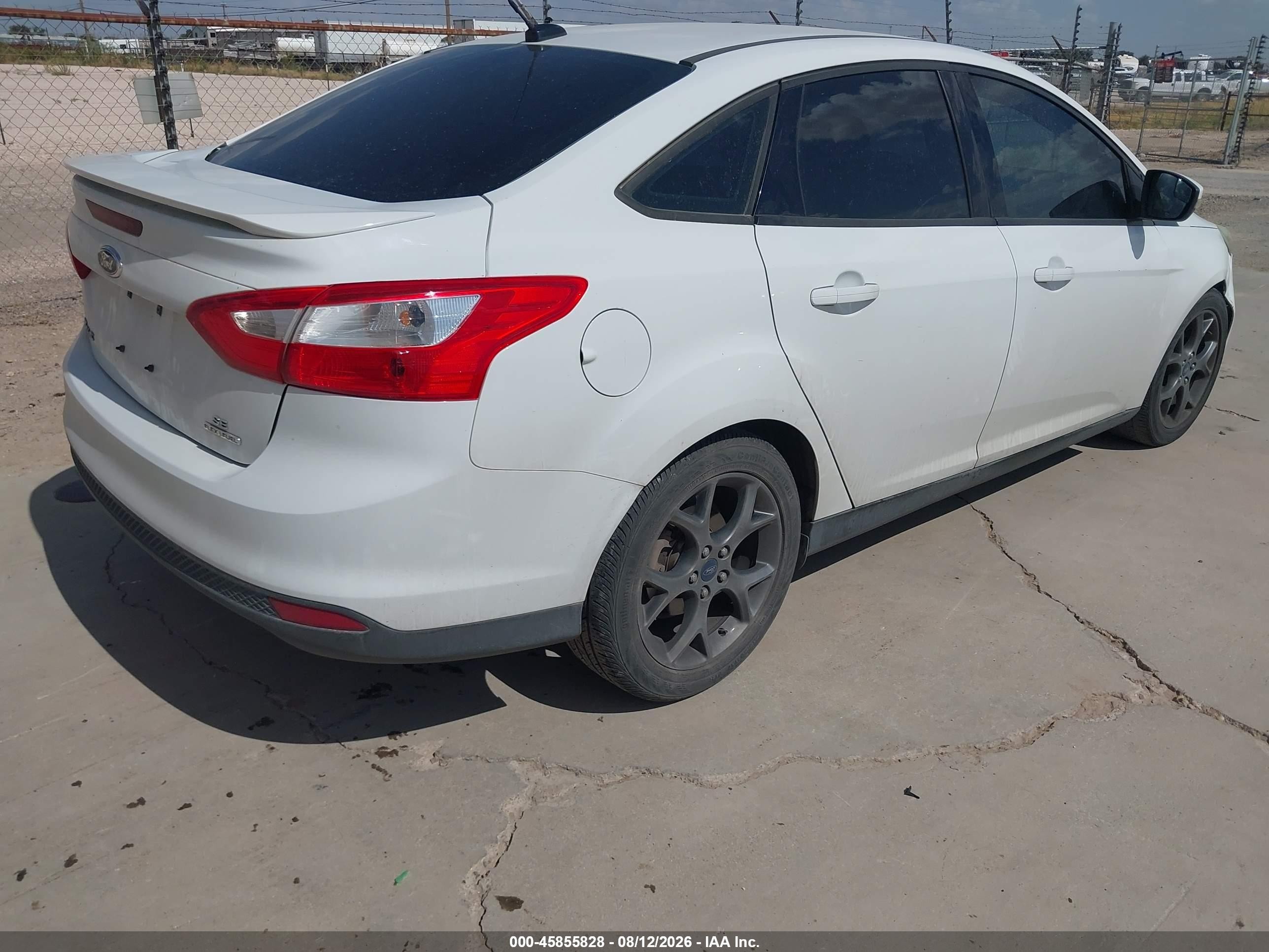 2013 Ford Focus Se White vin: 1FADP3F23DL378976
