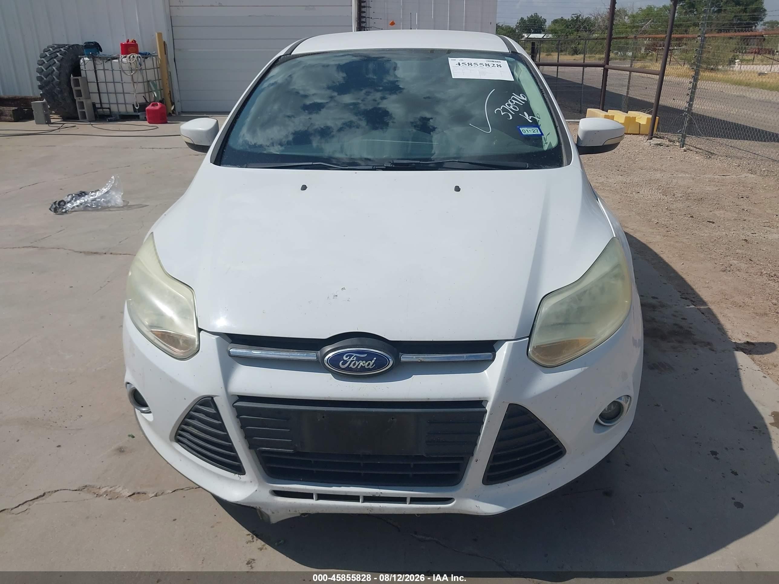 2013 Ford Focus Se White vin: 1FADP3F23DL378976