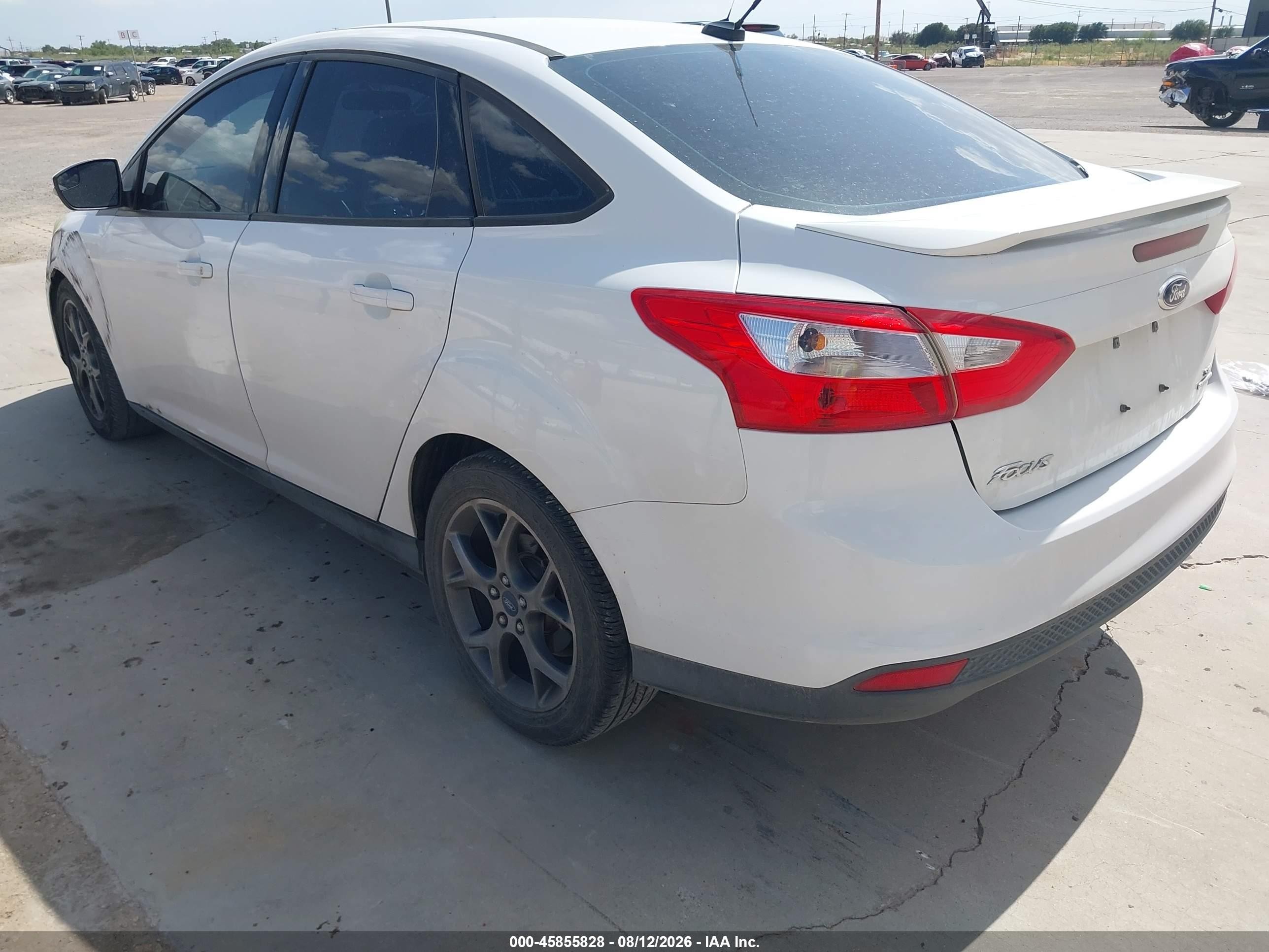 2013 Ford Focus Se White vin: 1FADP3F23DL378976