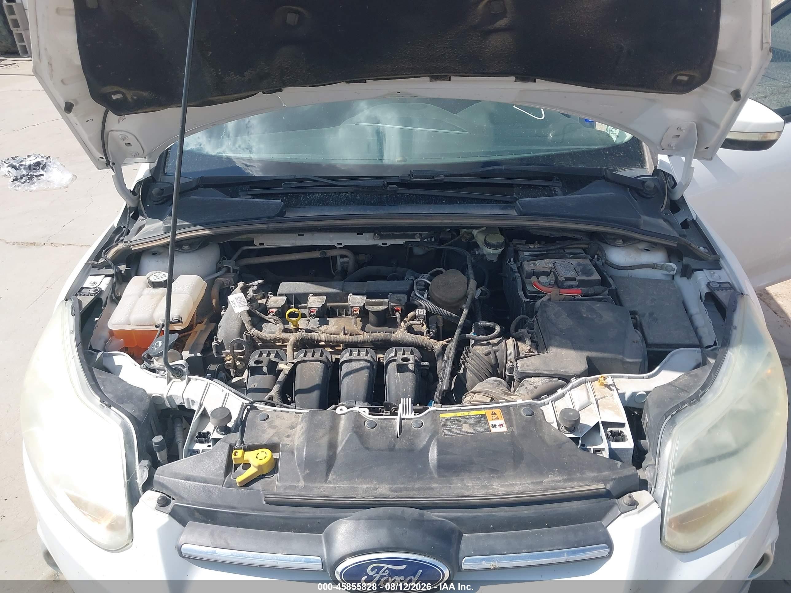 2013 Ford Focus Se White vin: 1FADP3F23DL378976