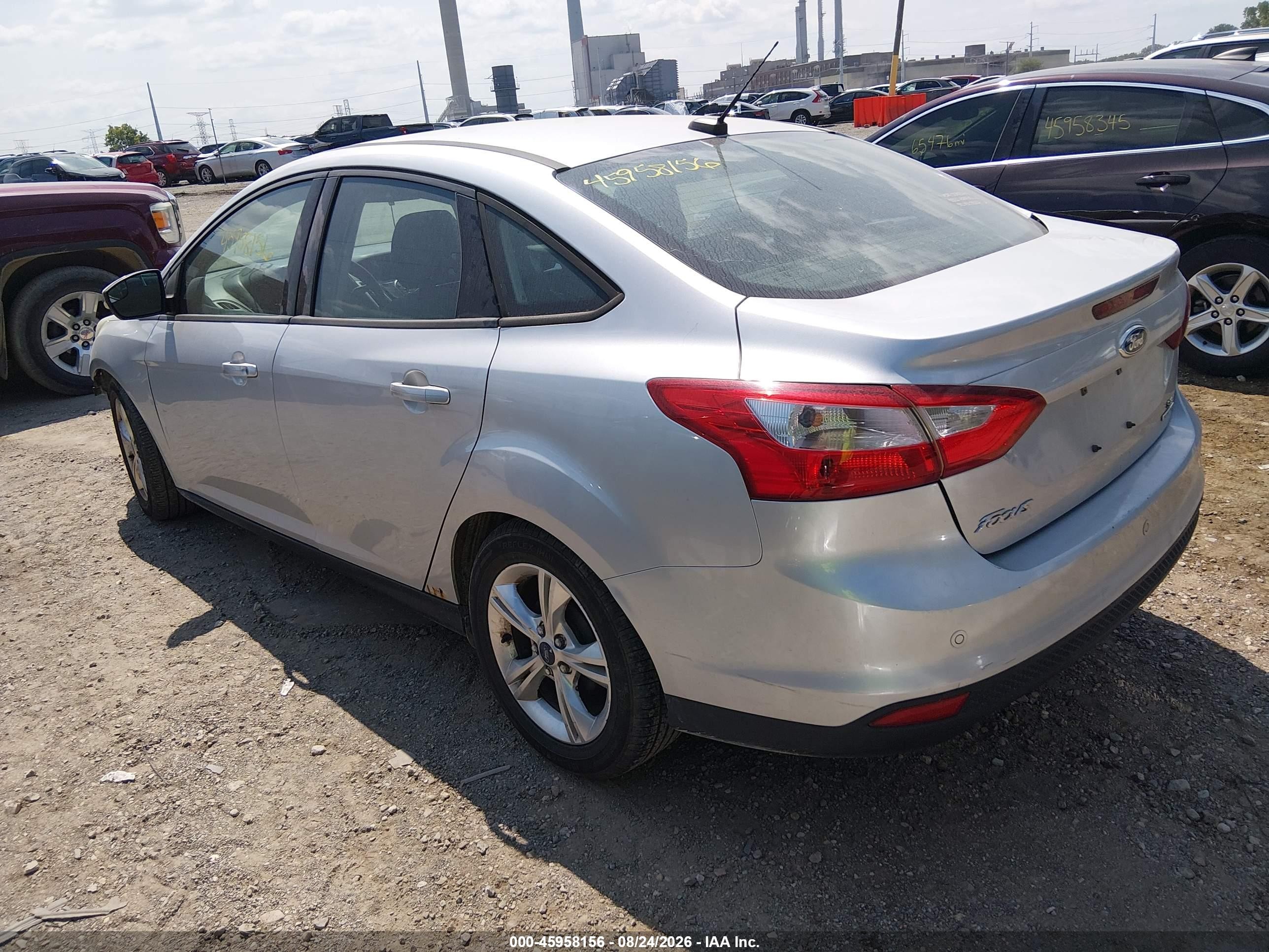 2014 Ford Focus Se Silver vin: 1FADP3F23EL107367