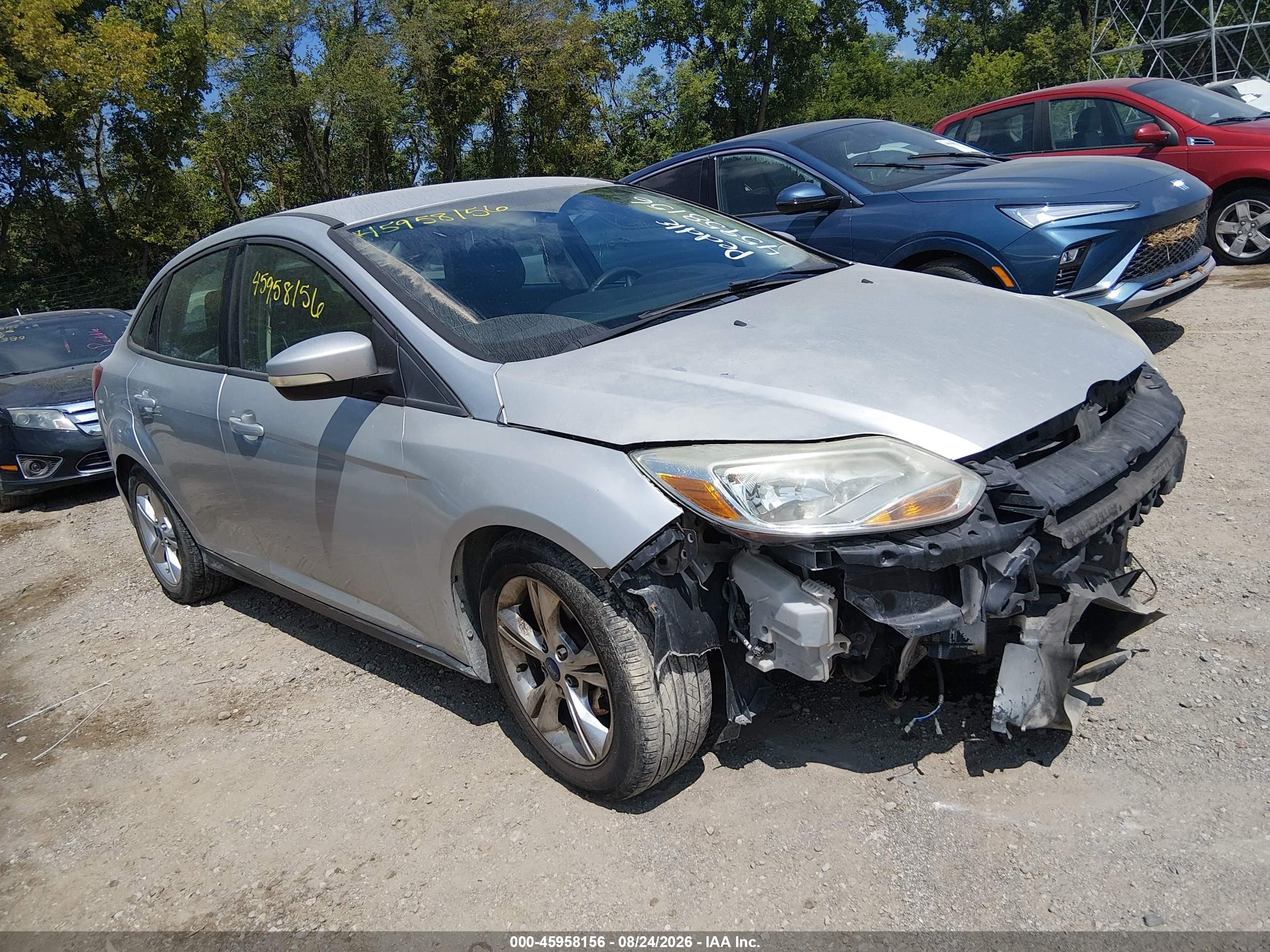 2014 Ford Focus Se Silver vin: 1FADP3F23EL107367