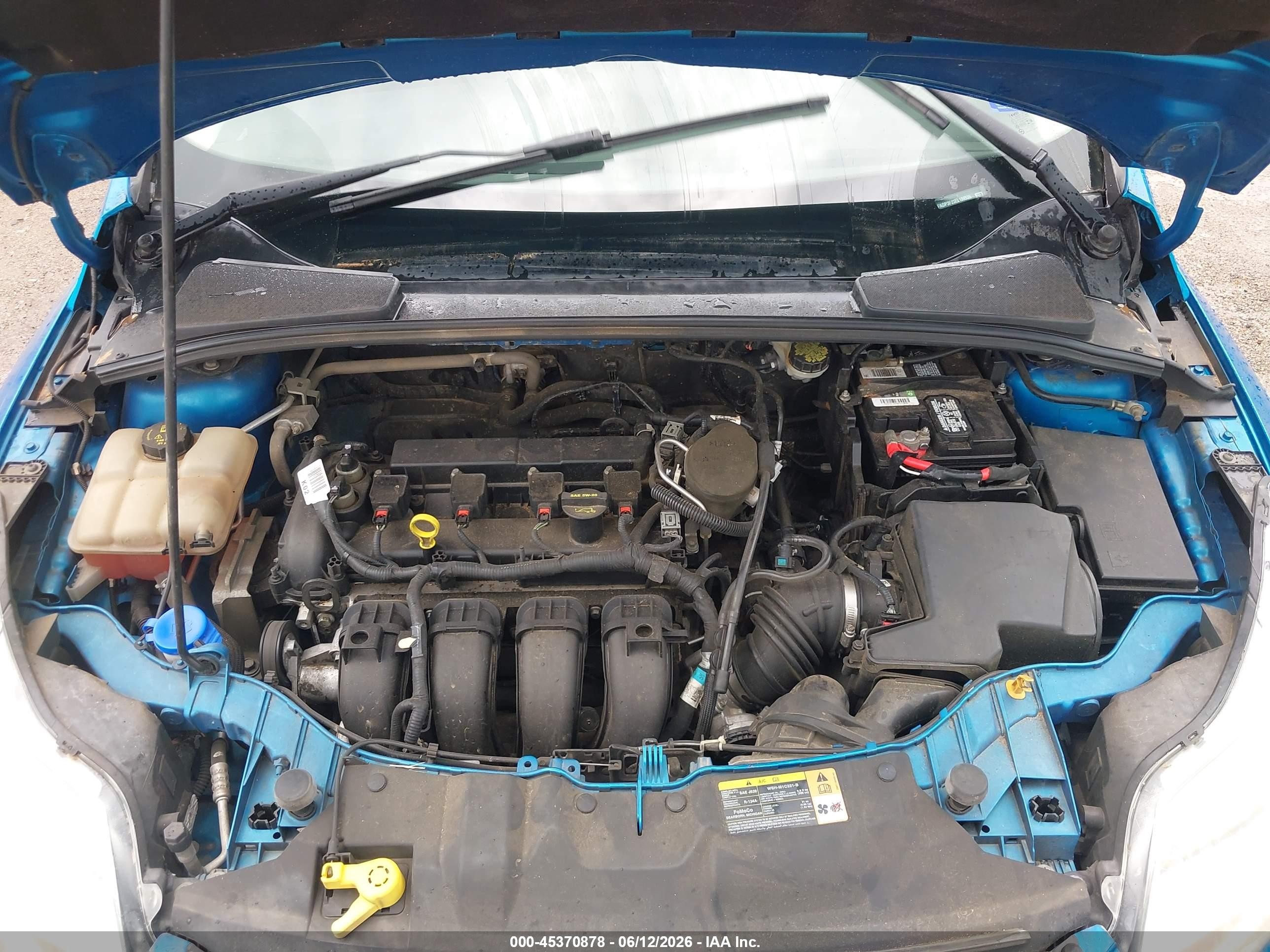 2014 Ford Focus Se Light Blue vin: 1FADP3F23EL109555