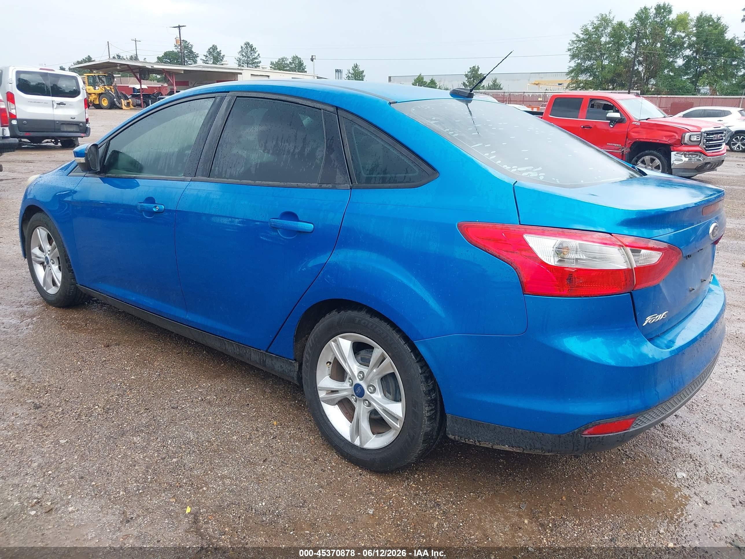 2014 Ford Focus Se Light Blue vin: 1FADP3F23EL109555