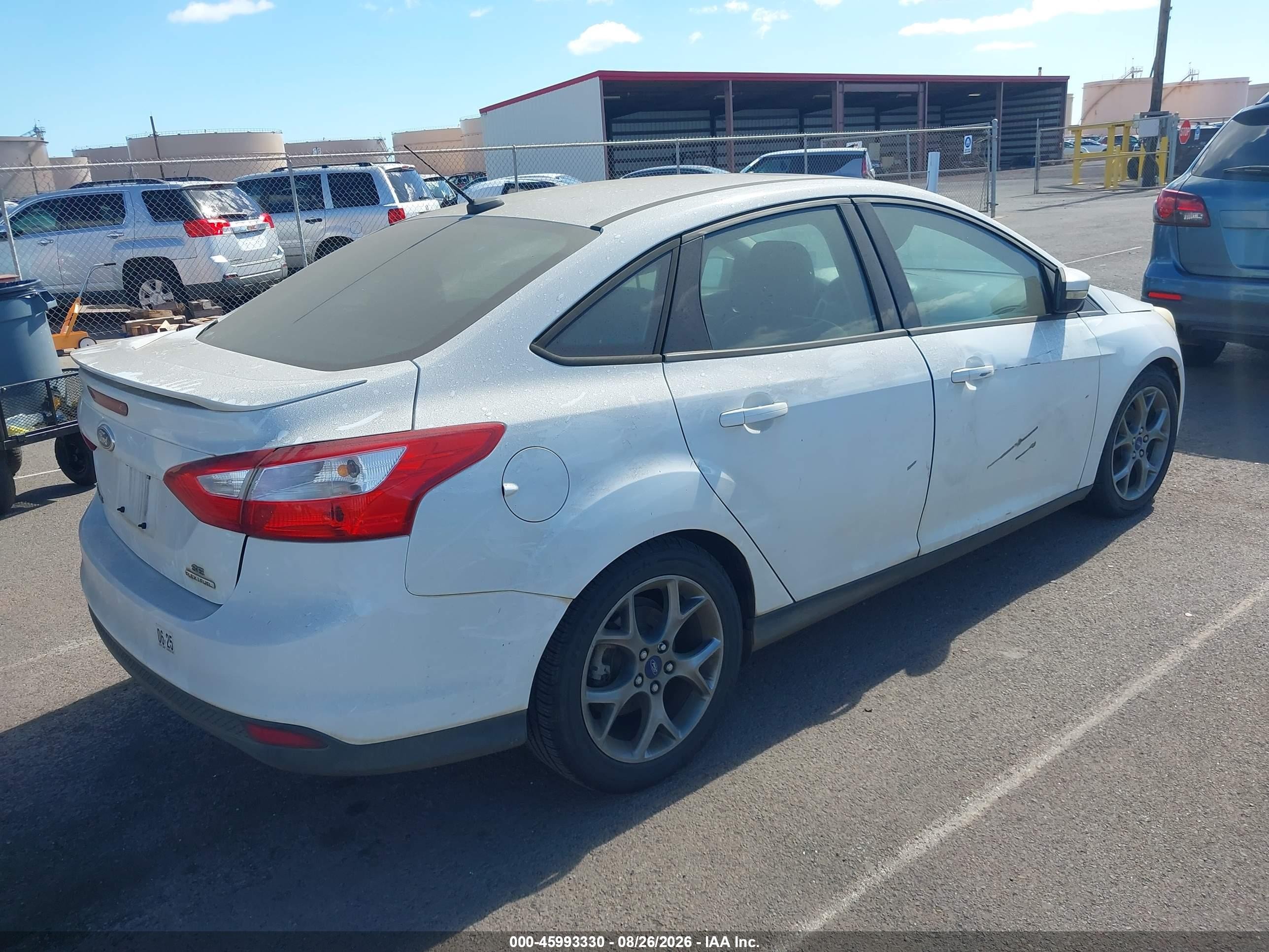 2014 Ford Focus Se White vin: 1FADP3F23EL111869