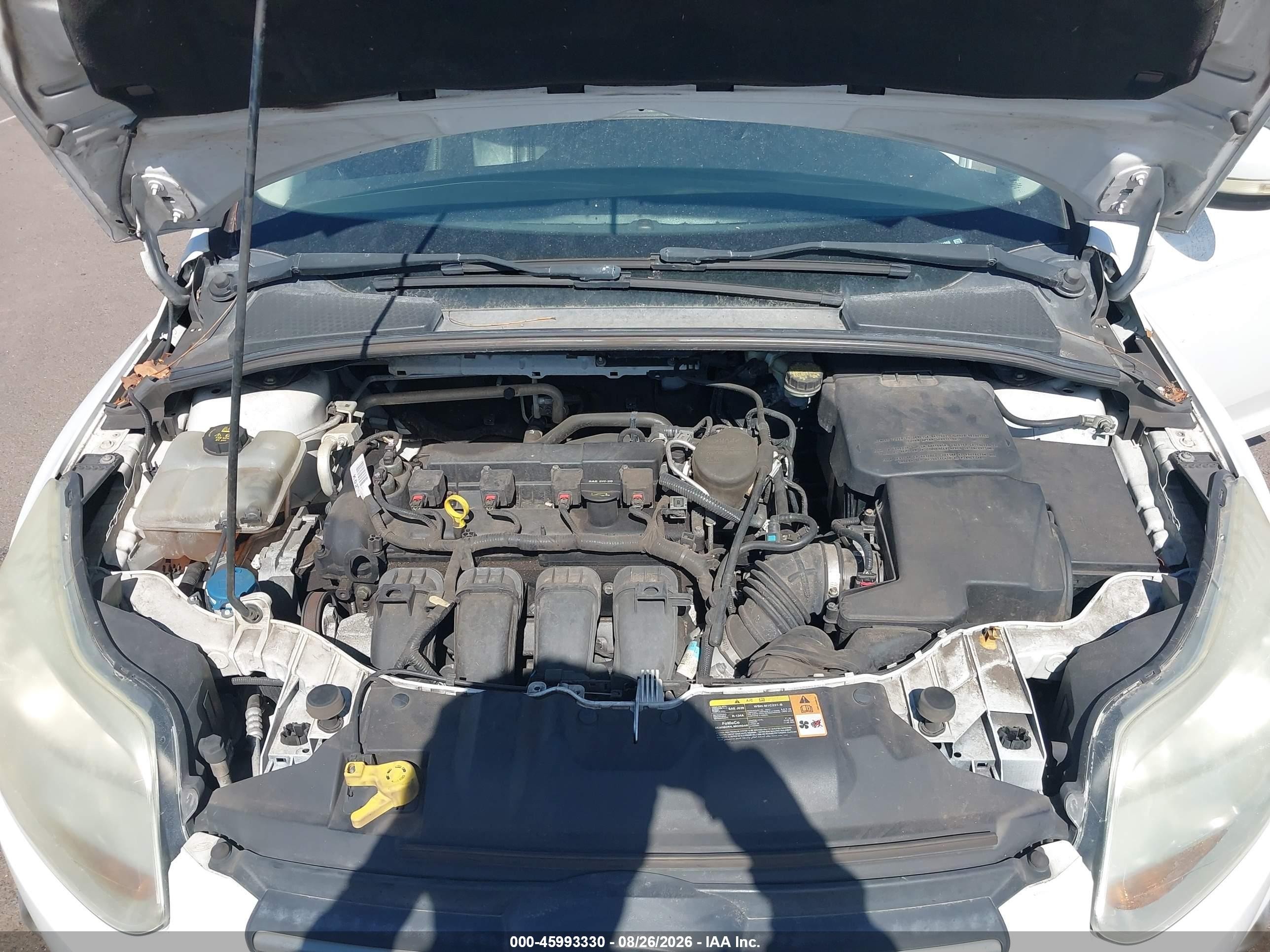 2014 Ford Focus Se White vin: 1FADP3F23EL111869