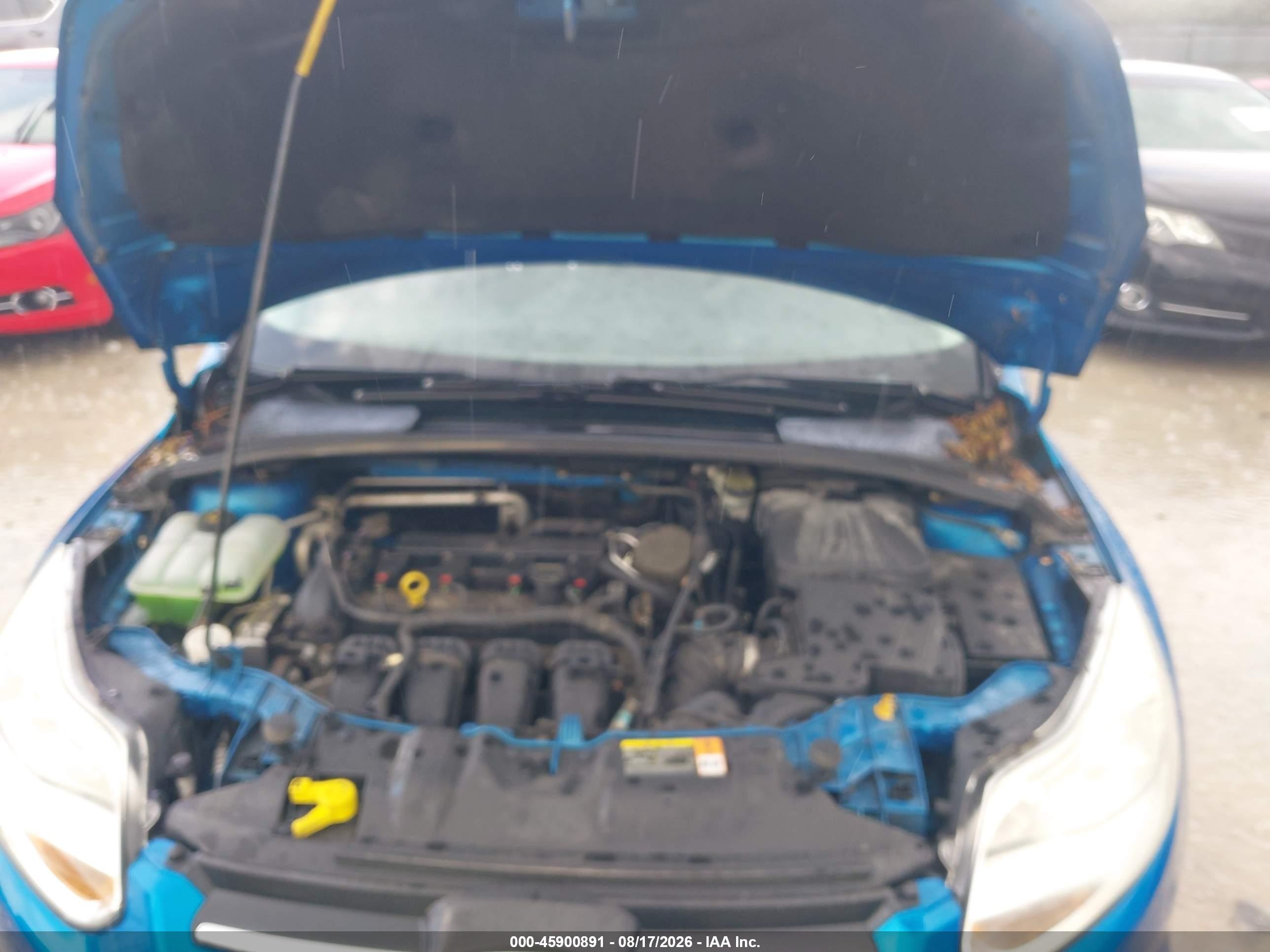 2014 Ford Focus Se Blue vin: 1FADP3F23EL116070