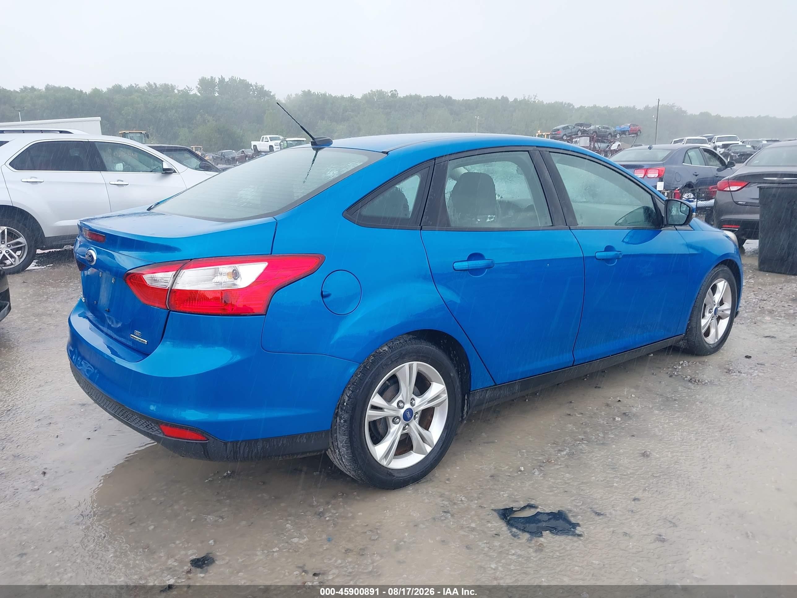 2014 Ford Focus Se Blue vin: 1FADP3F23EL116070