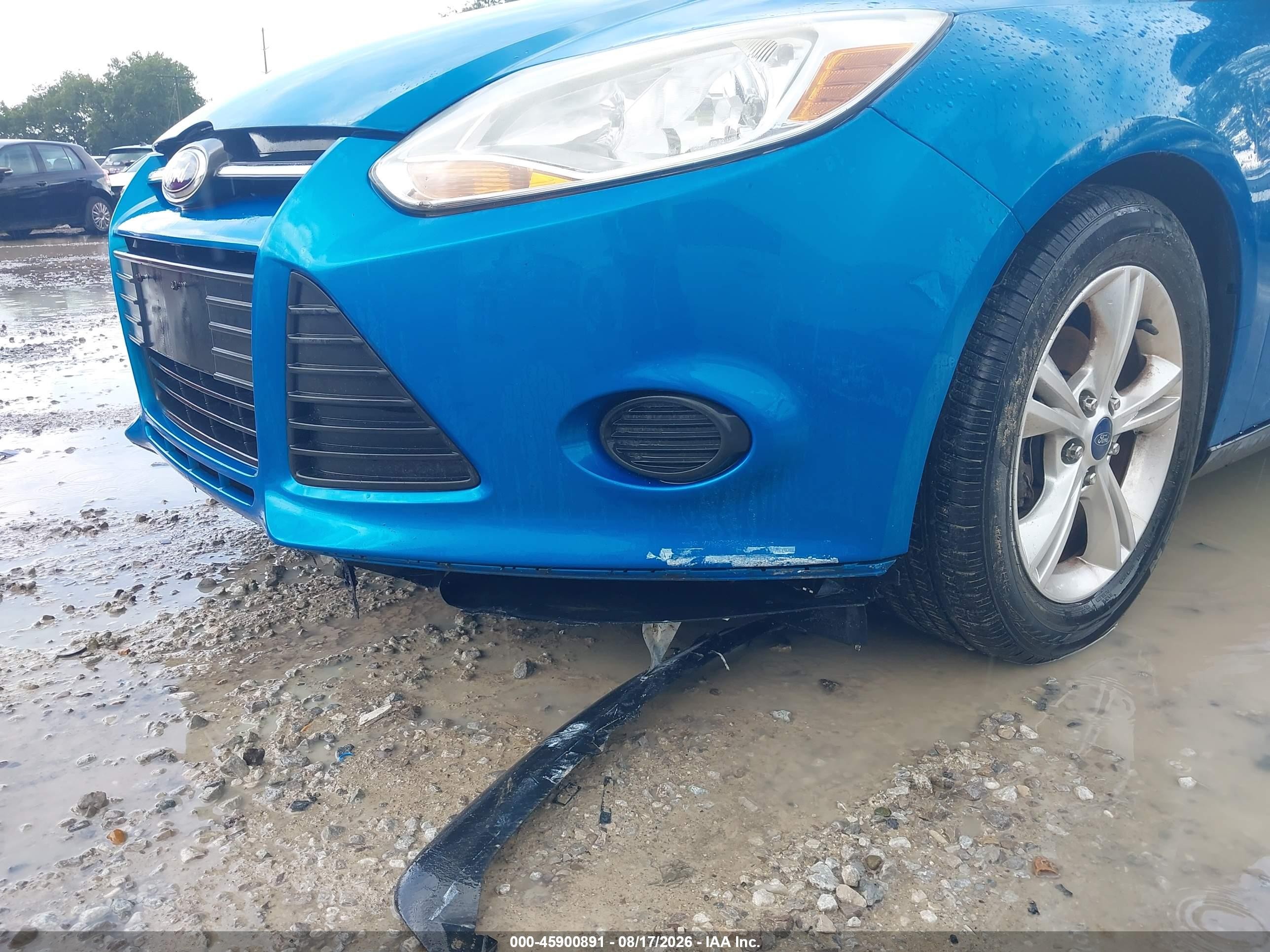 2014 Ford Focus Se Blue vin: 1FADP3F23EL116070